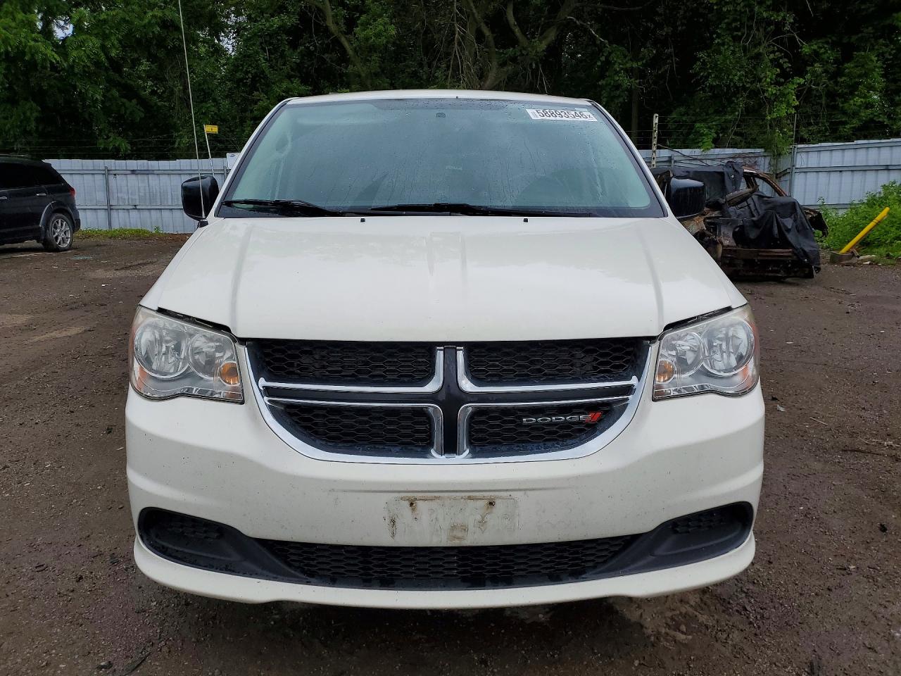 2013 Dodge Grand Caravan Se White vin: 2C4RDGBG0DR671565