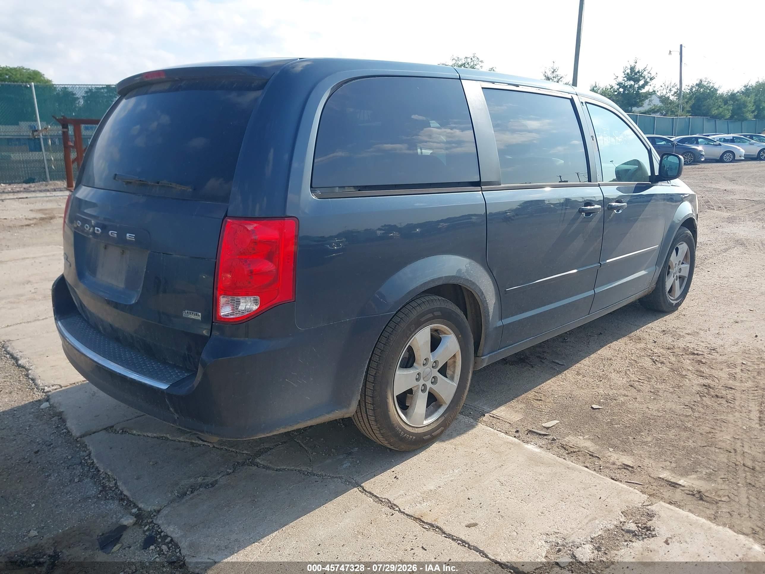 2013 Dodge Grand Caravan Se Blue vin: 2C4RDGBG0DR763579