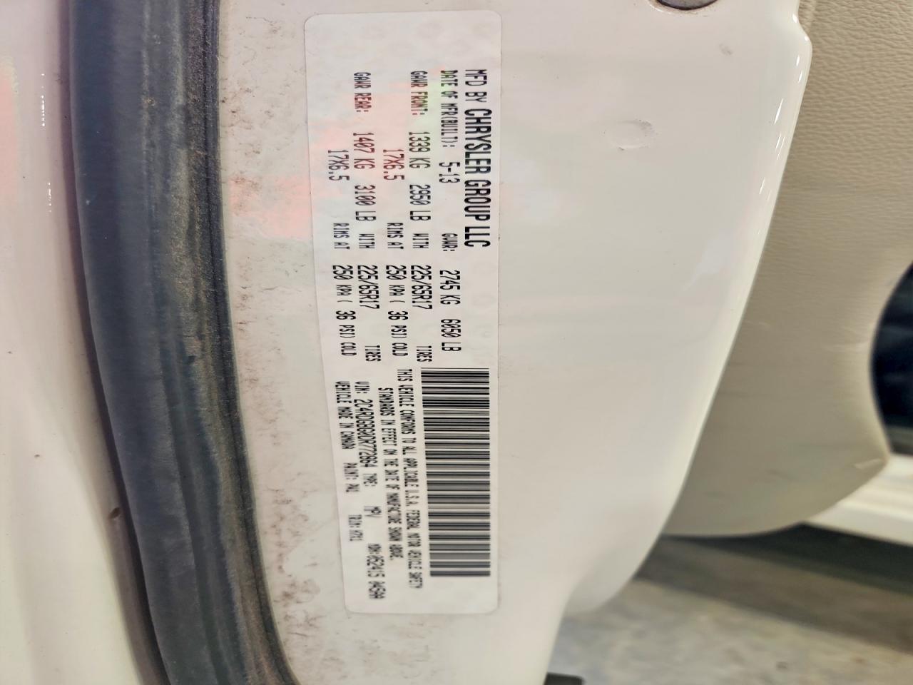2013 Dodge Grand Caravan Se White vin: 2C4RDGBG0DR772864