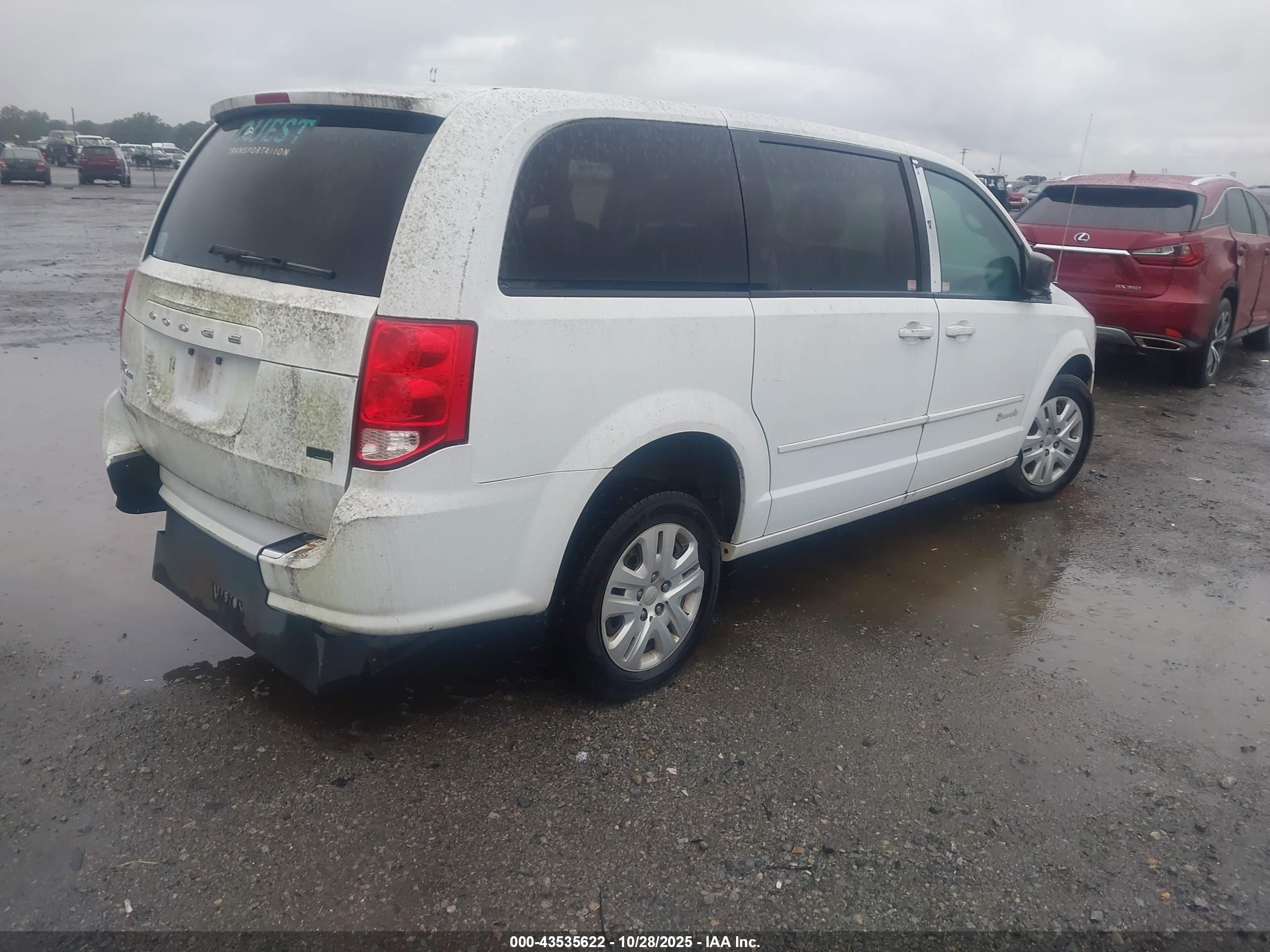 2014 Dodge Grand Caravan Se Белый vin: 2C4RDGBG0ER140464
