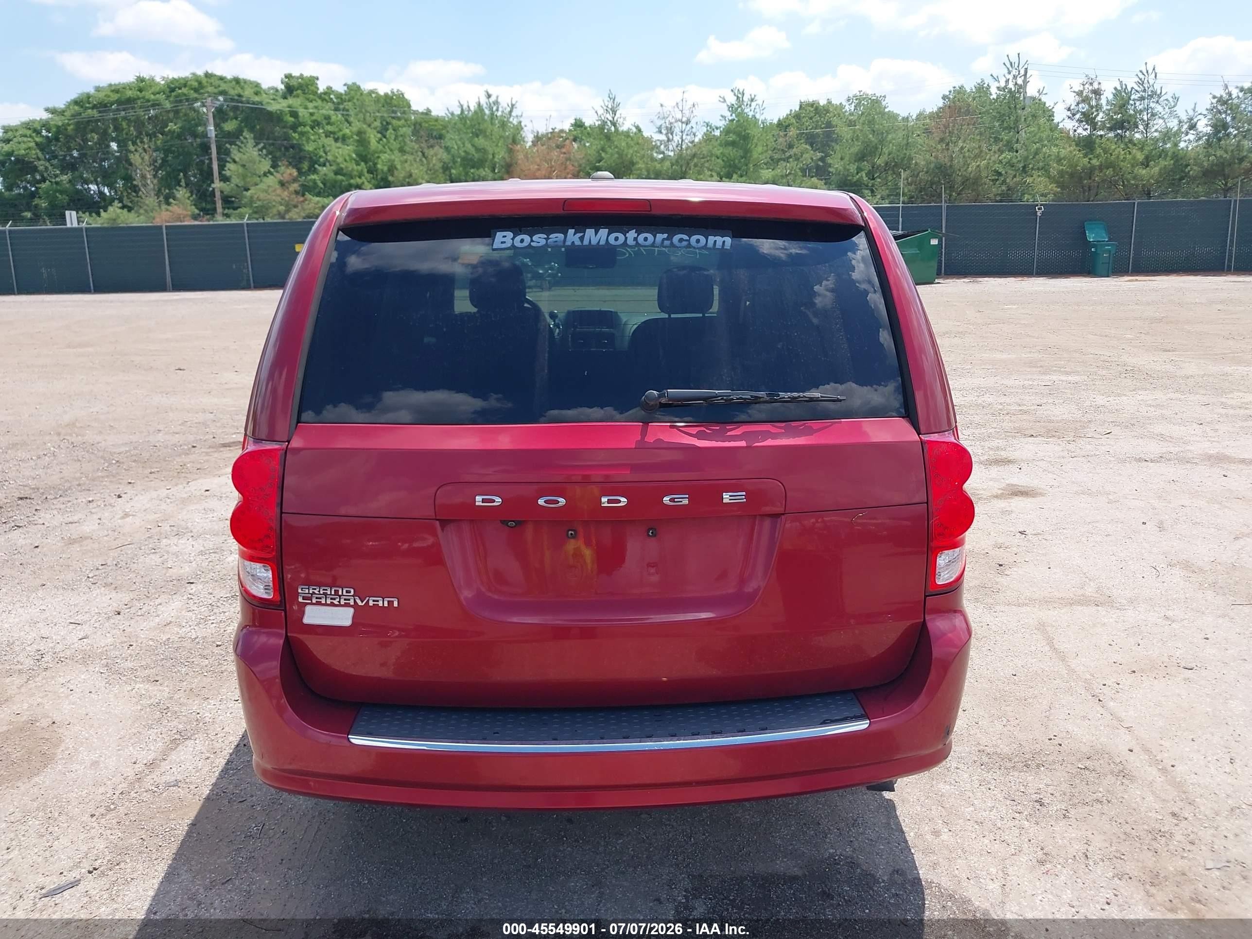 2014 Dodge Grand Caravan Se 30th Anniversary Red vin: 2C4RDGBG0ER229841