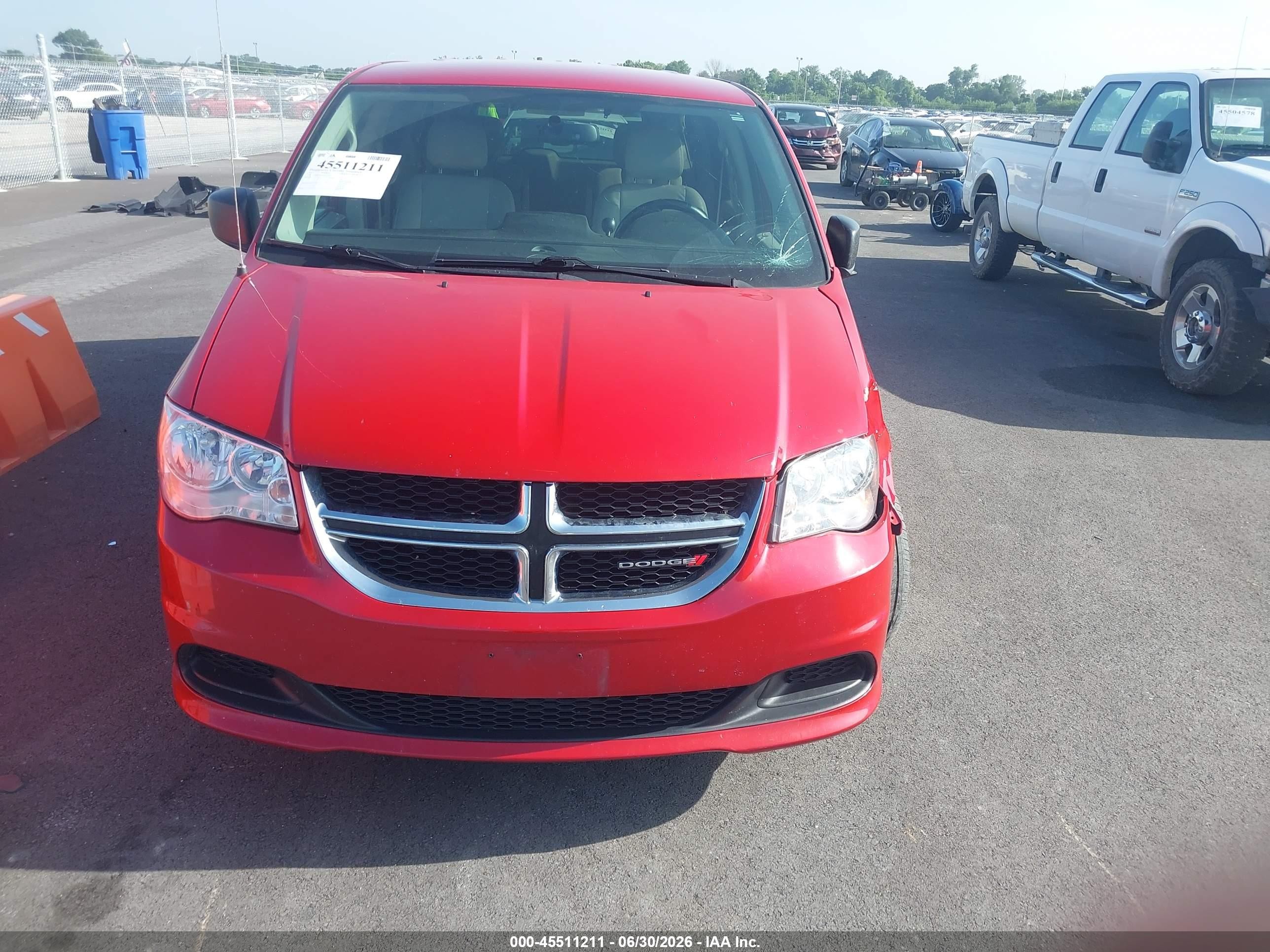 2013 Dodge Grand Caravan Se Red vin: 2C4RDGBG1DR735824