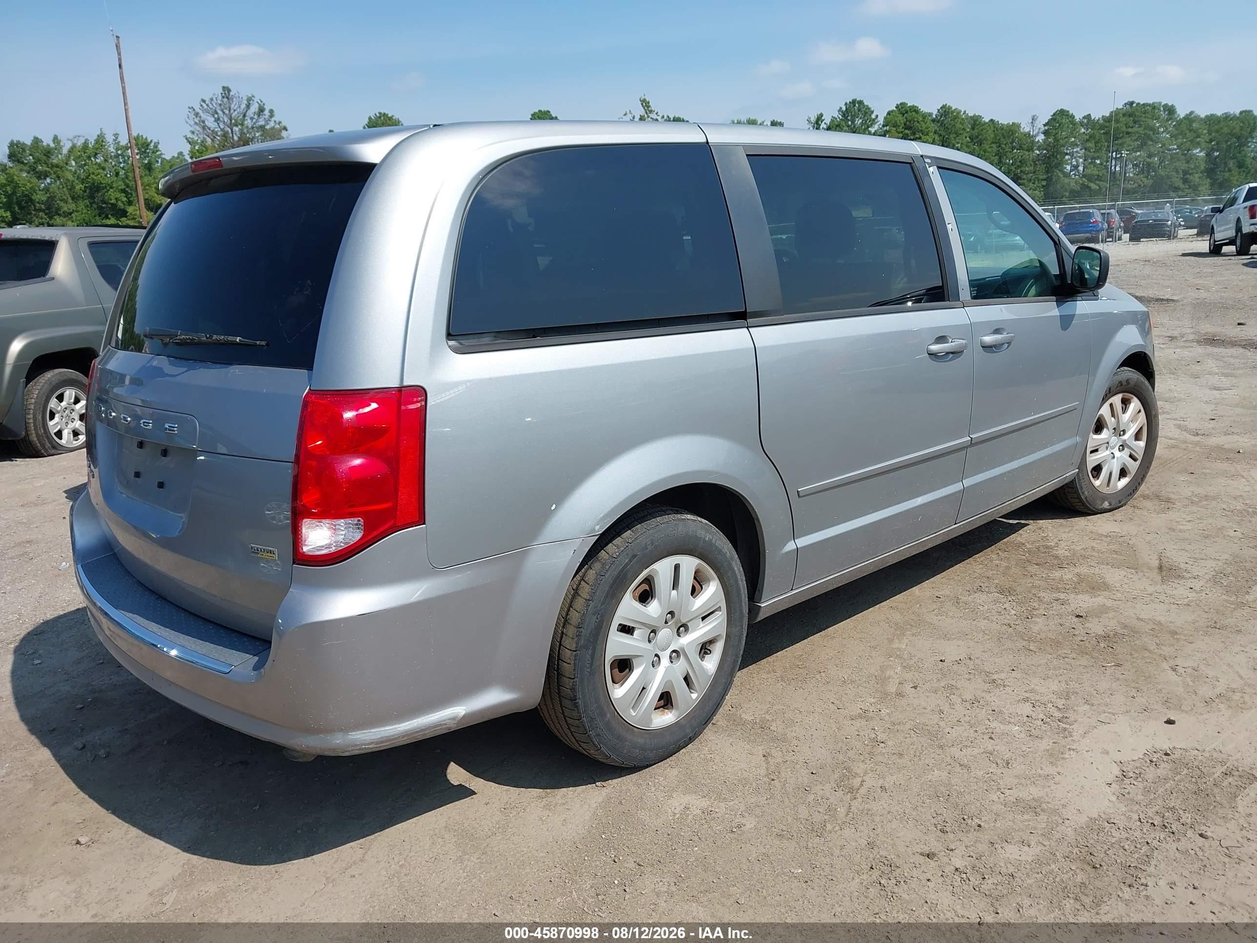 2014 Dodge Grand Caravan Se Серый vin: 2C4RDGBG1ER248303