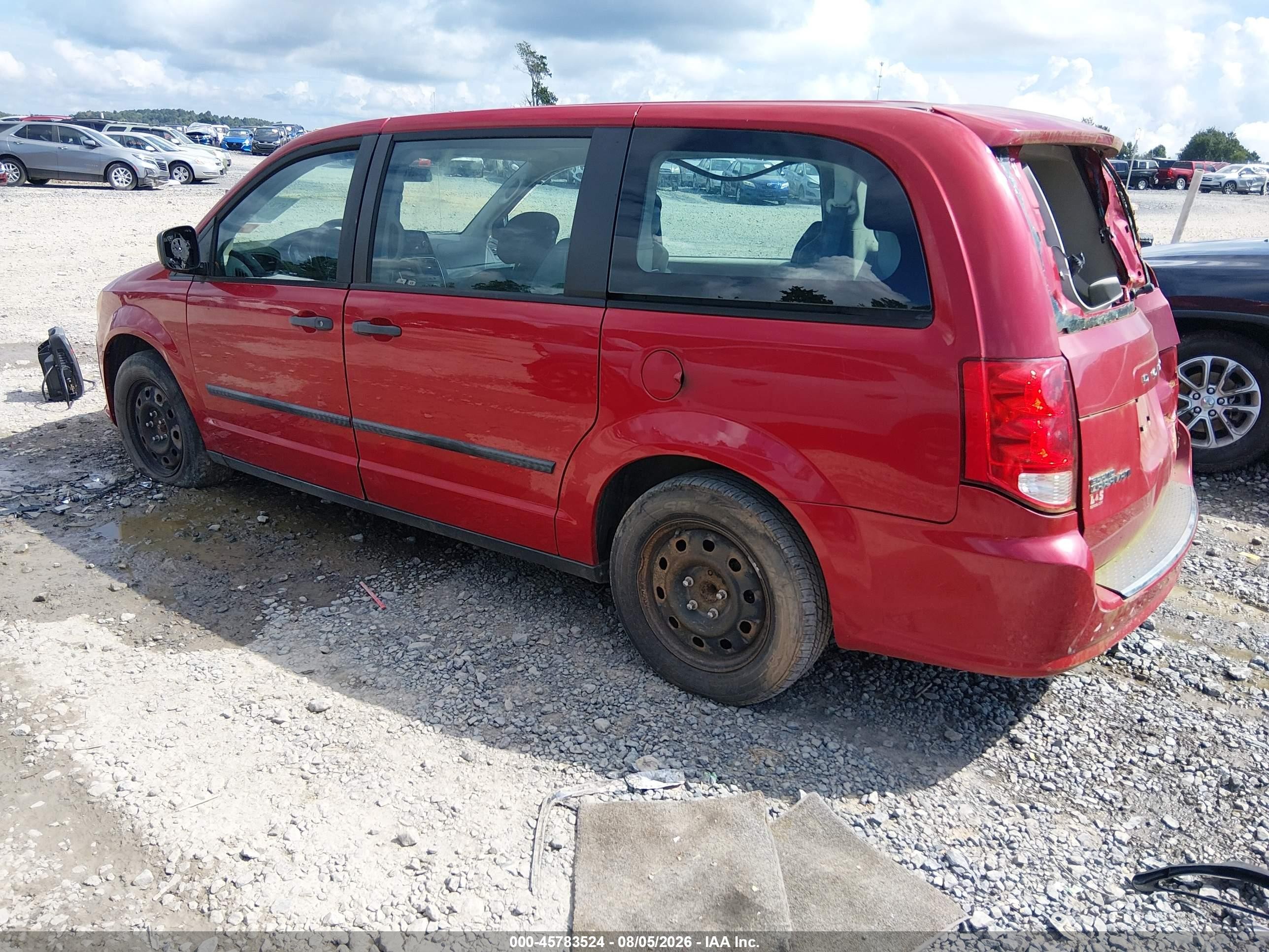2013 Dodge Grand Caravan American Value Pkg Red vin: 2C4RDGBG2DR709751