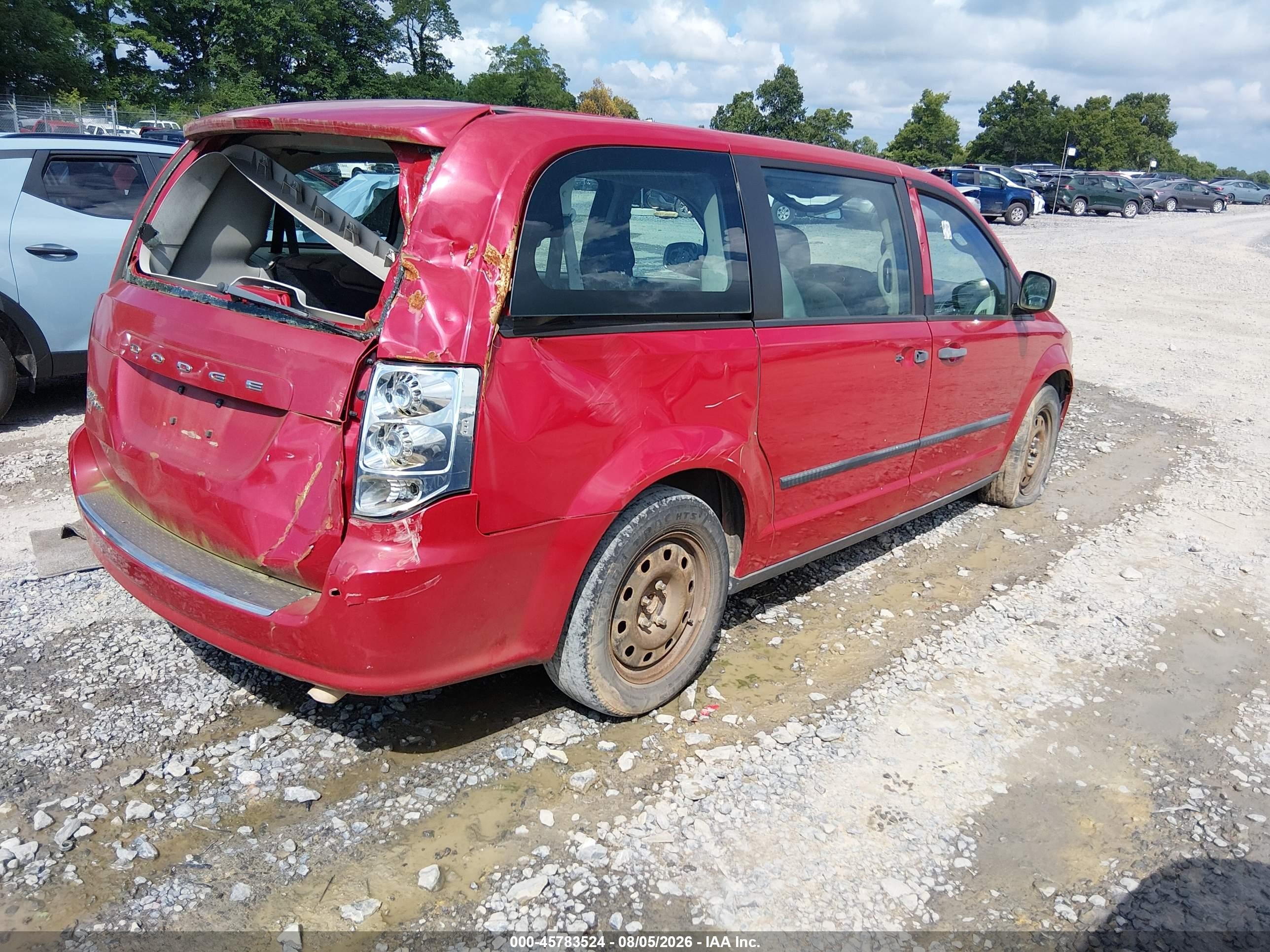 2013 Dodge Grand Caravan American Value Pkg Red vin: 2C4RDGBG2DR709751