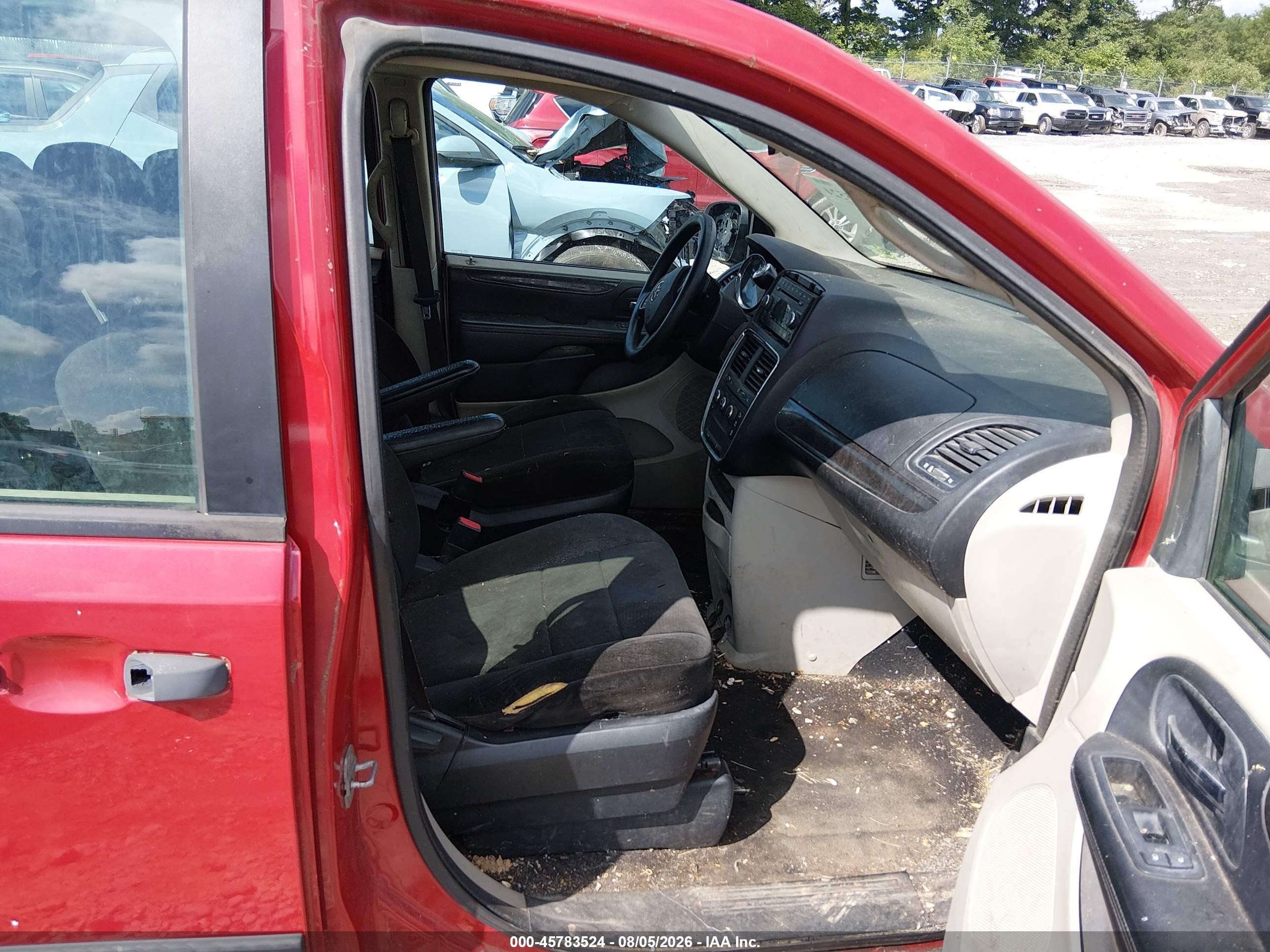 2013 Dodge Grand Caravan American Value Pkg Red vin: 2C4RDGBG2DR709751
