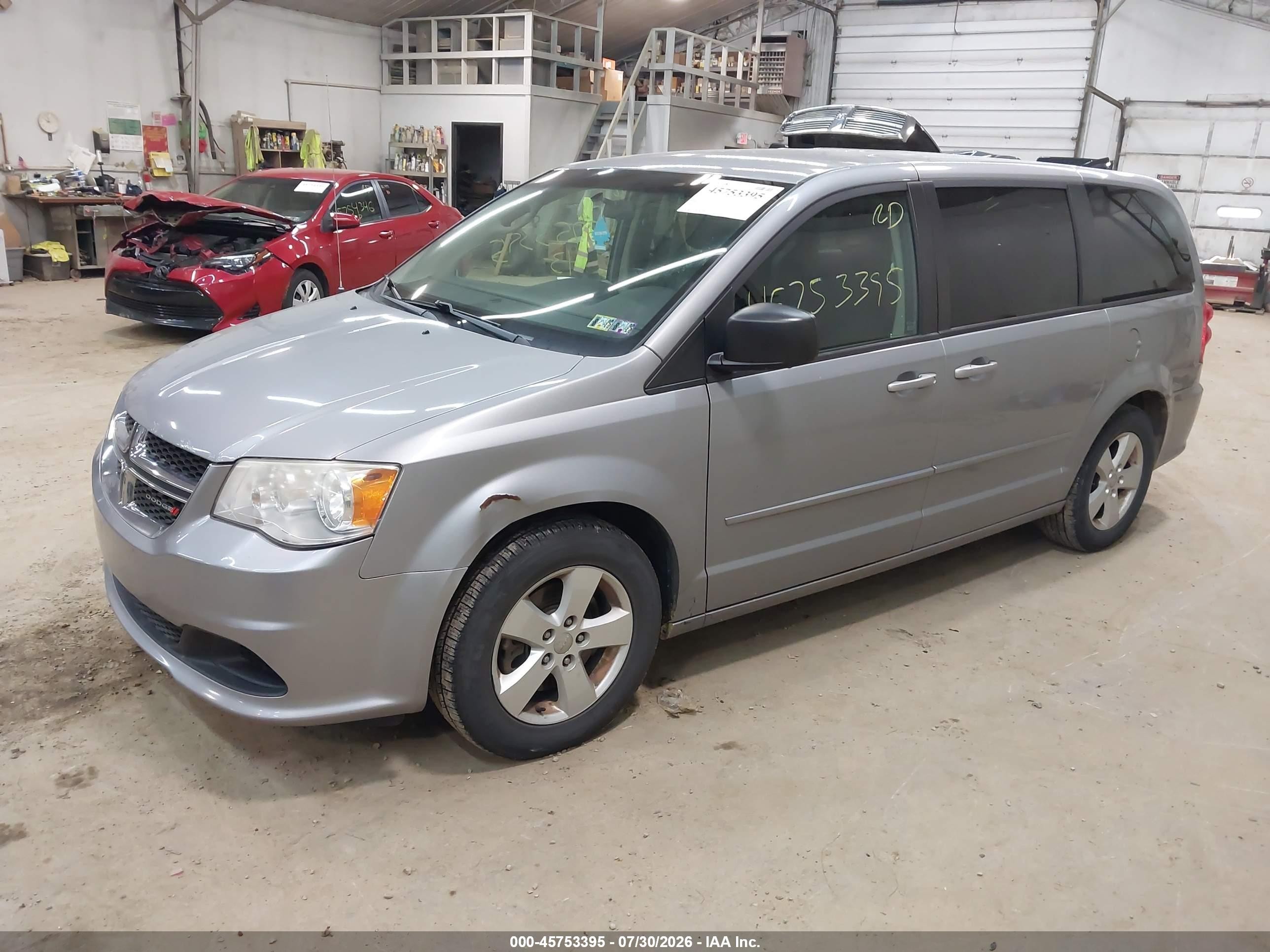 2013 Dodge Grand Caravan Se Silver vin: 2C4RDGBG2DR799015