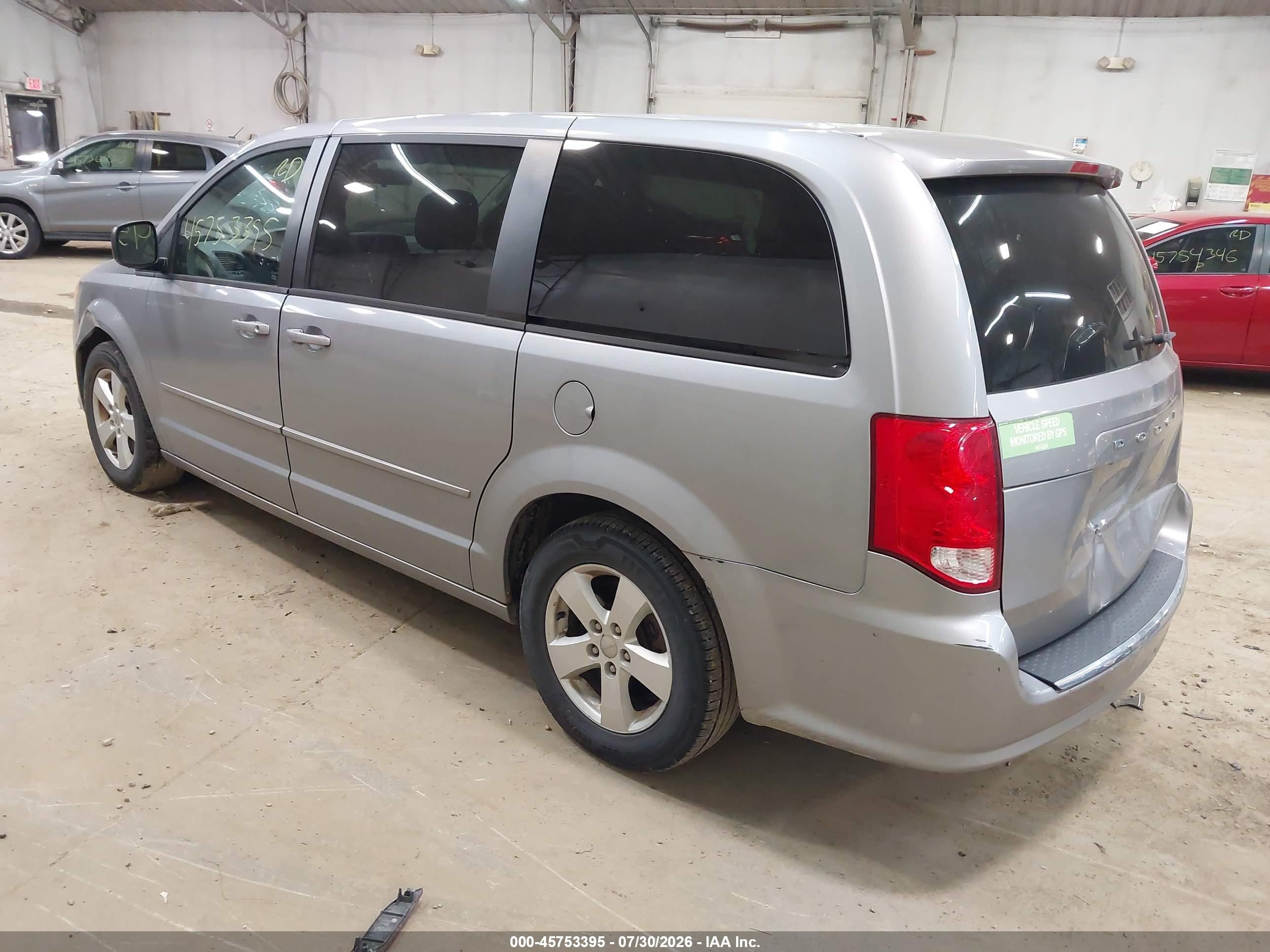 2013 Dodge Grand Caravan Se Silver vin: 2C4RDGBG2DR799015
