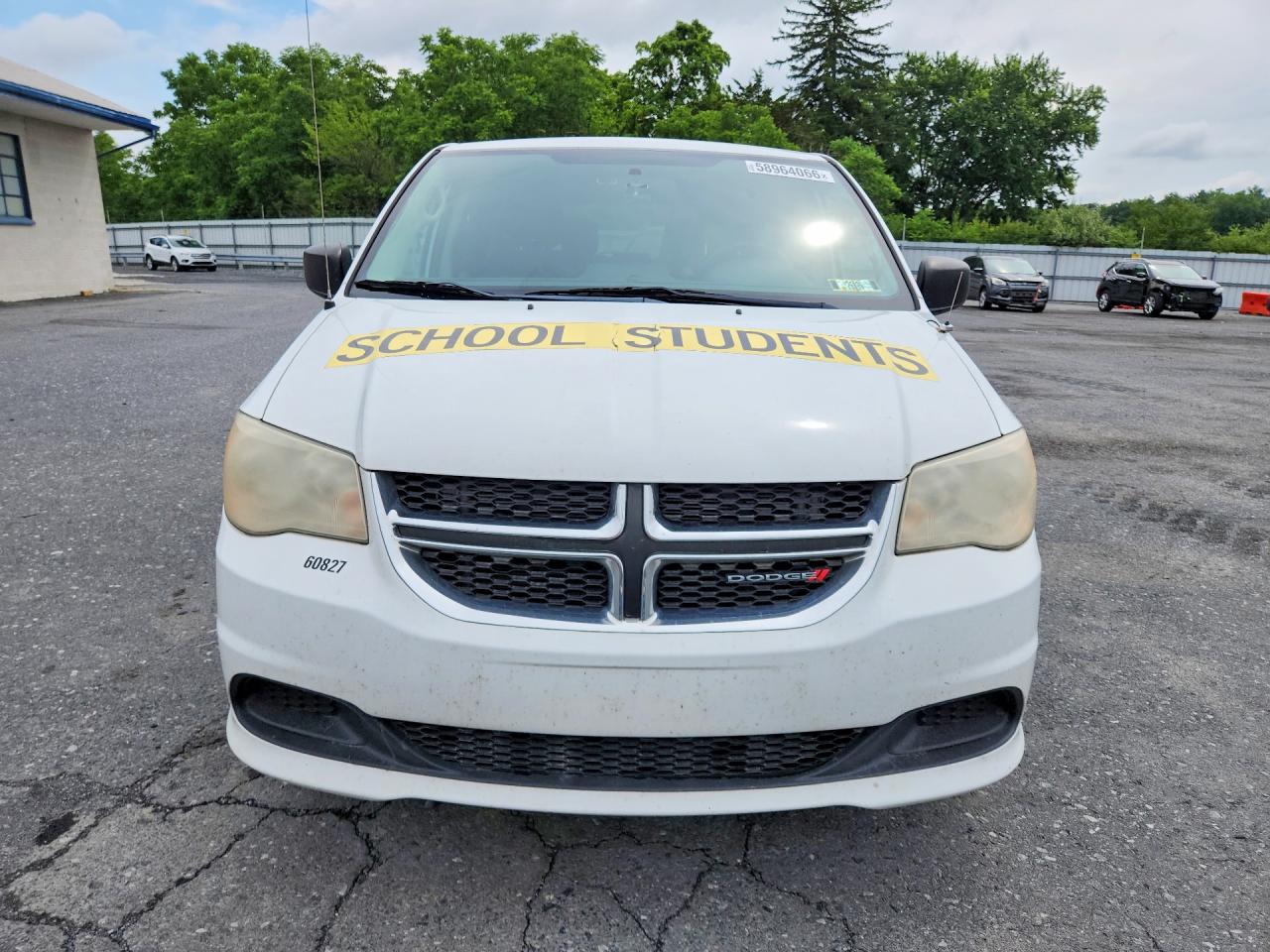 2014 Dodge Grand Caravan Se White vin: 2C4RDGBG2ER432990