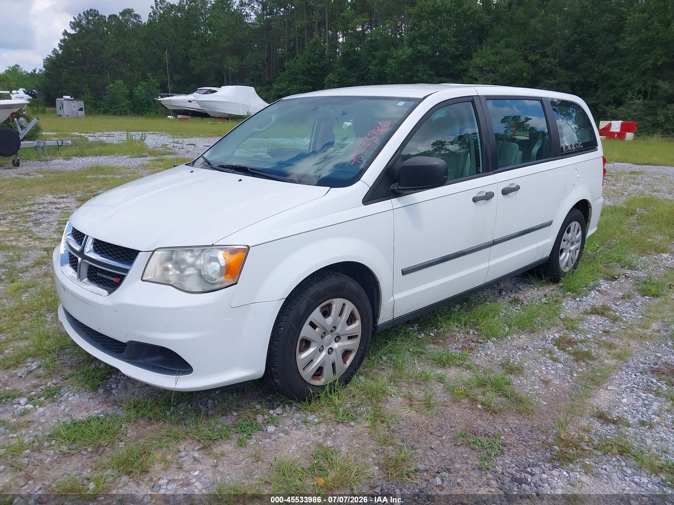 2015 Dodge Grand Caravan American Value Pkg Белый vin: 2C4RDGBG2FR511237