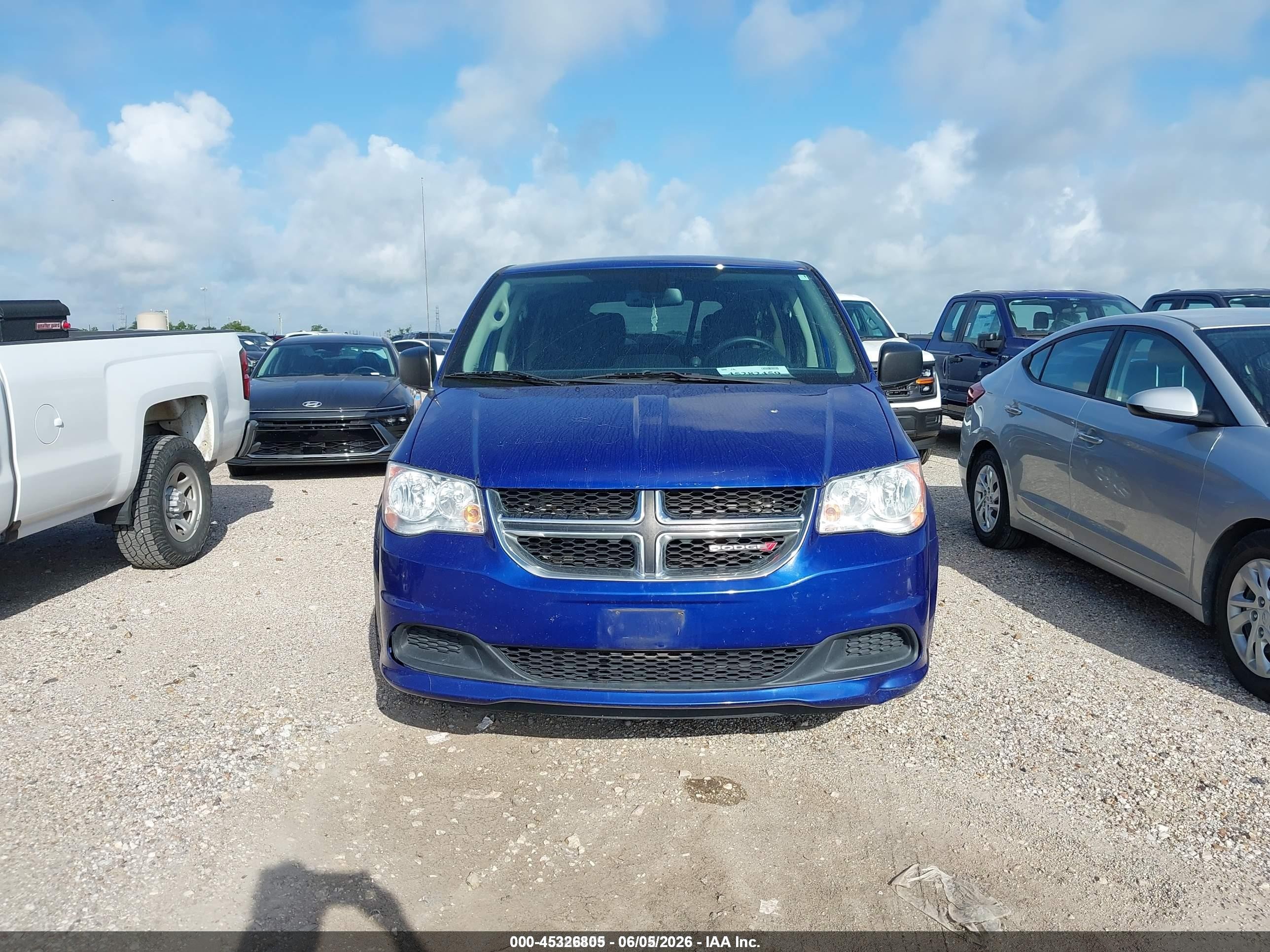 2020 Dodge Grand Caravan Se Синий vin: 2C4RDGBG2LR186228