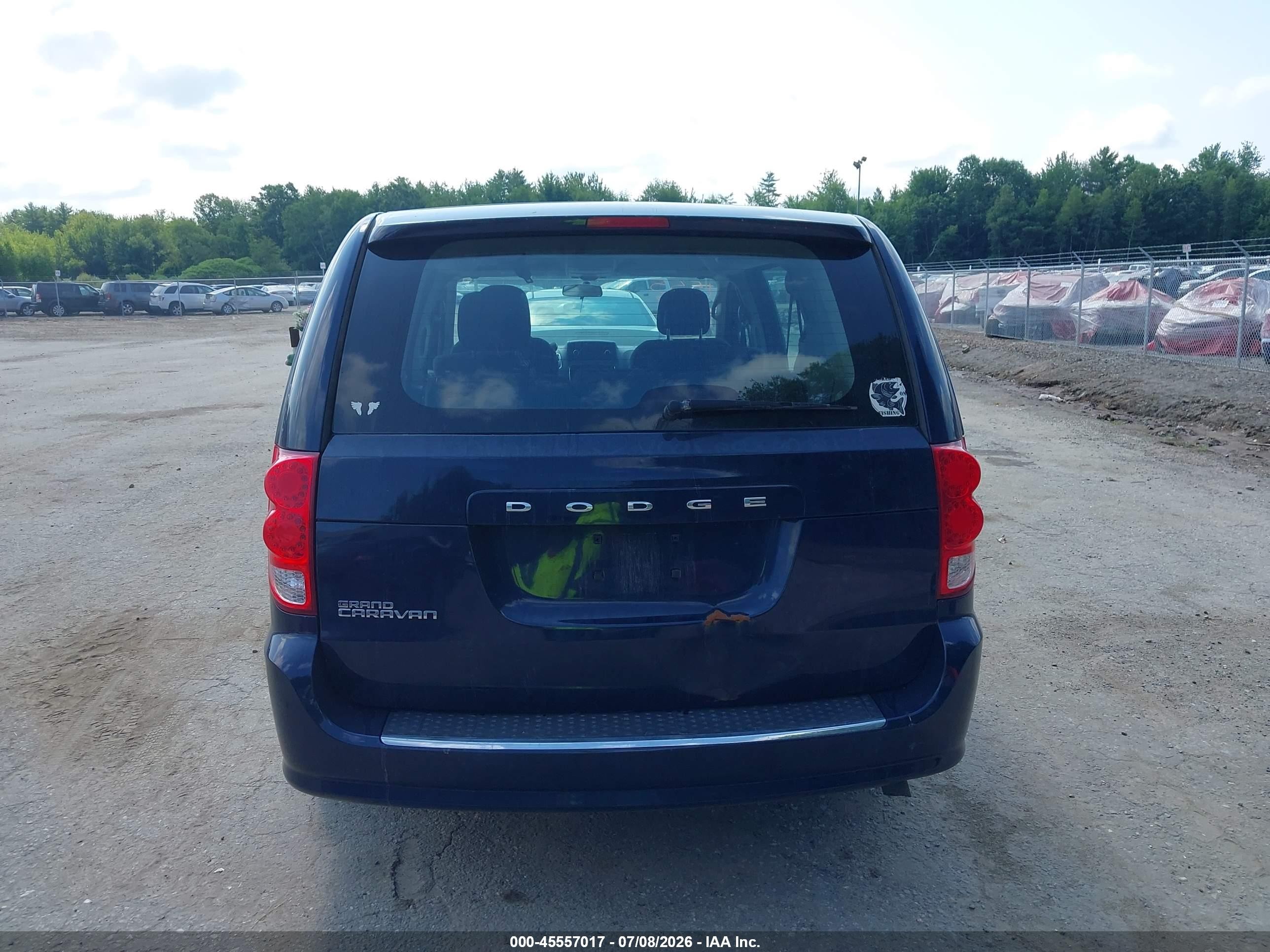 2013 Dodge Grand Caravan American Value Pkg Blue vin: 2C4RDGBG3DR598773