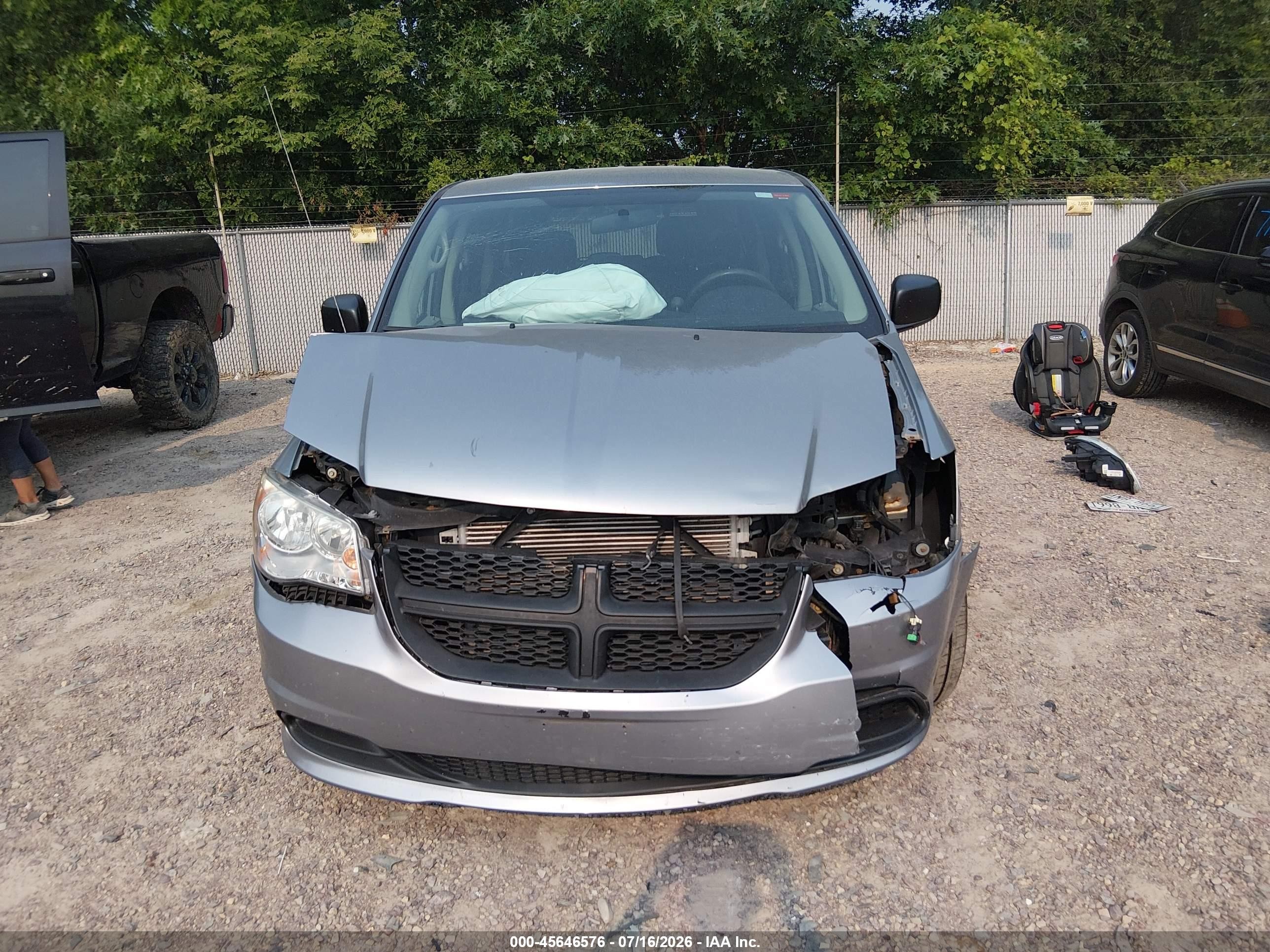 2013 Dodge Grand Caravan Se Silver vin: 2C4RDGBG3DR803945