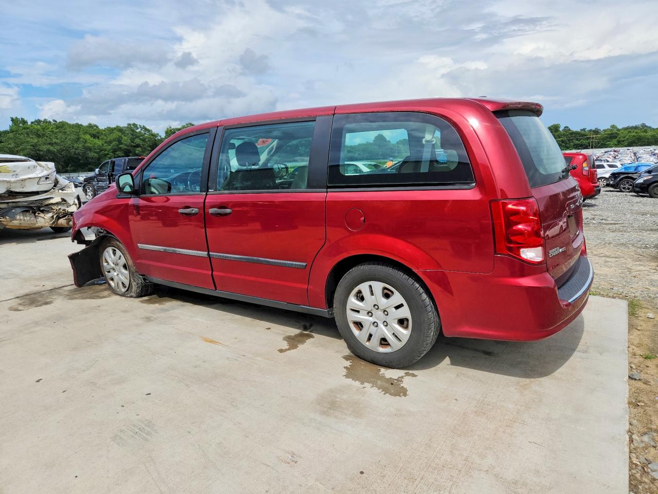 2014 Dodge Grand Caravan Se Burgundy vin: 2C4RDGBG3ER281884