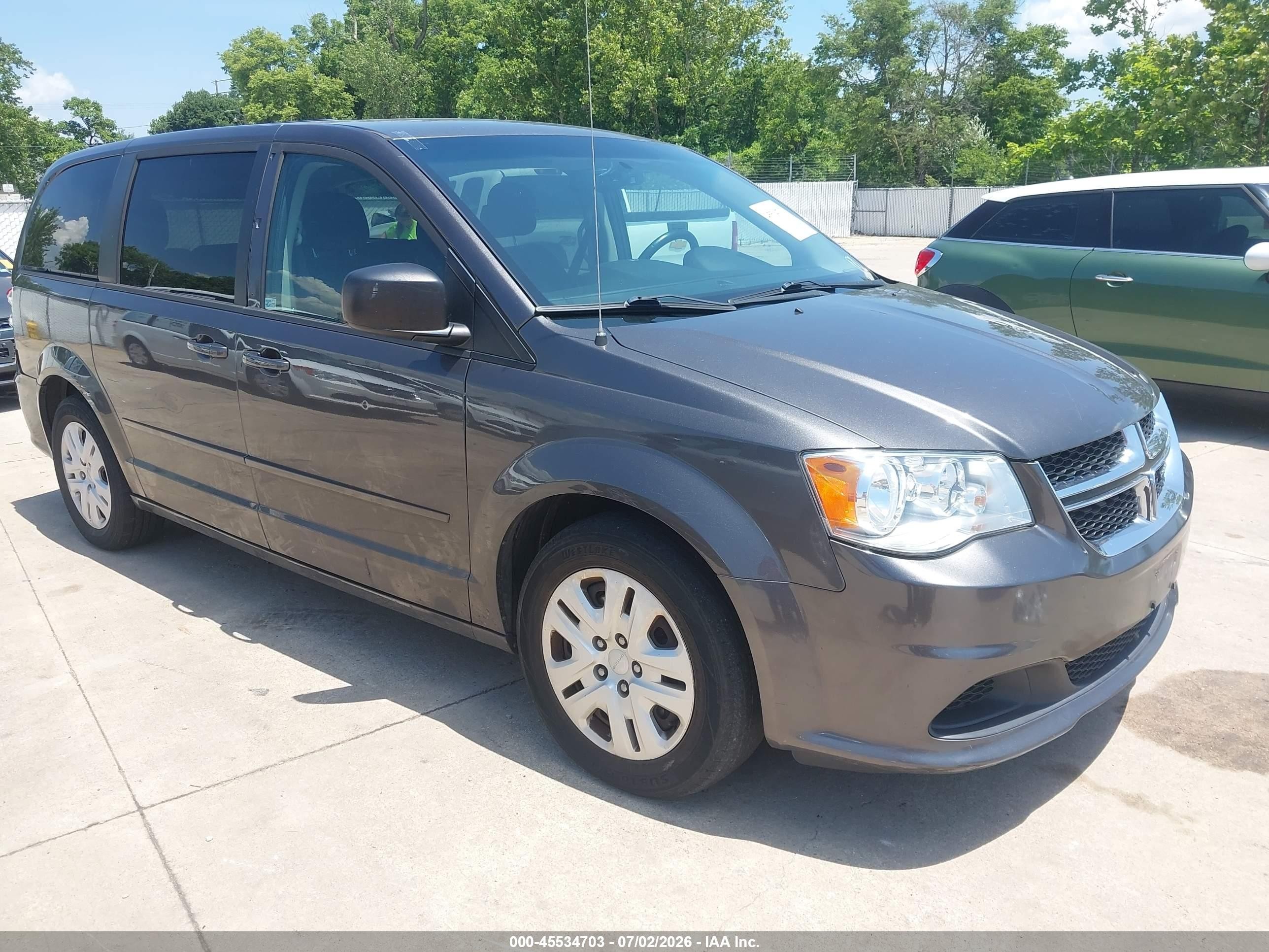 2015 Dodge Grand Caravan Se Gray vin: 2C4RDGBG3FR683065