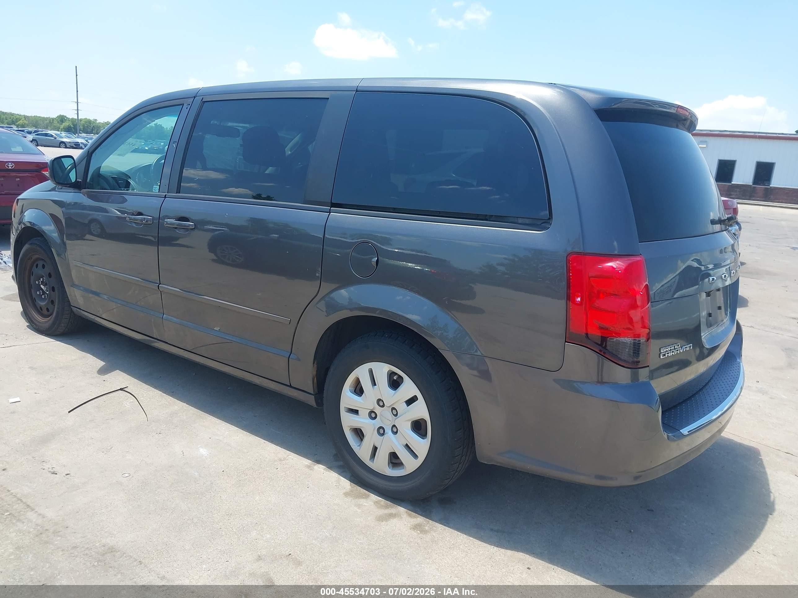 2015 Dodge Grand Caravan Se Gray vin: 2C4RDGBG3FR683065
