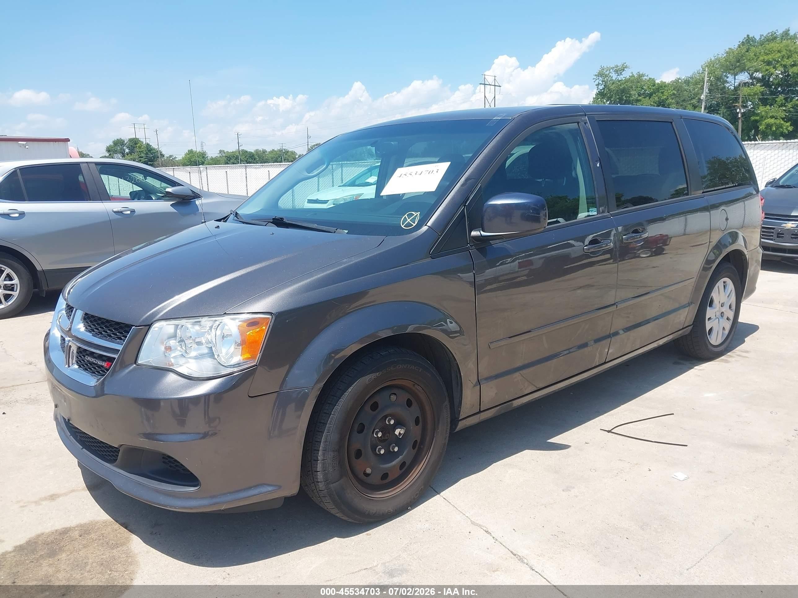 2015 Dodge Grand Caravan Se Gray vin: 2C4RDGBG3FR683065