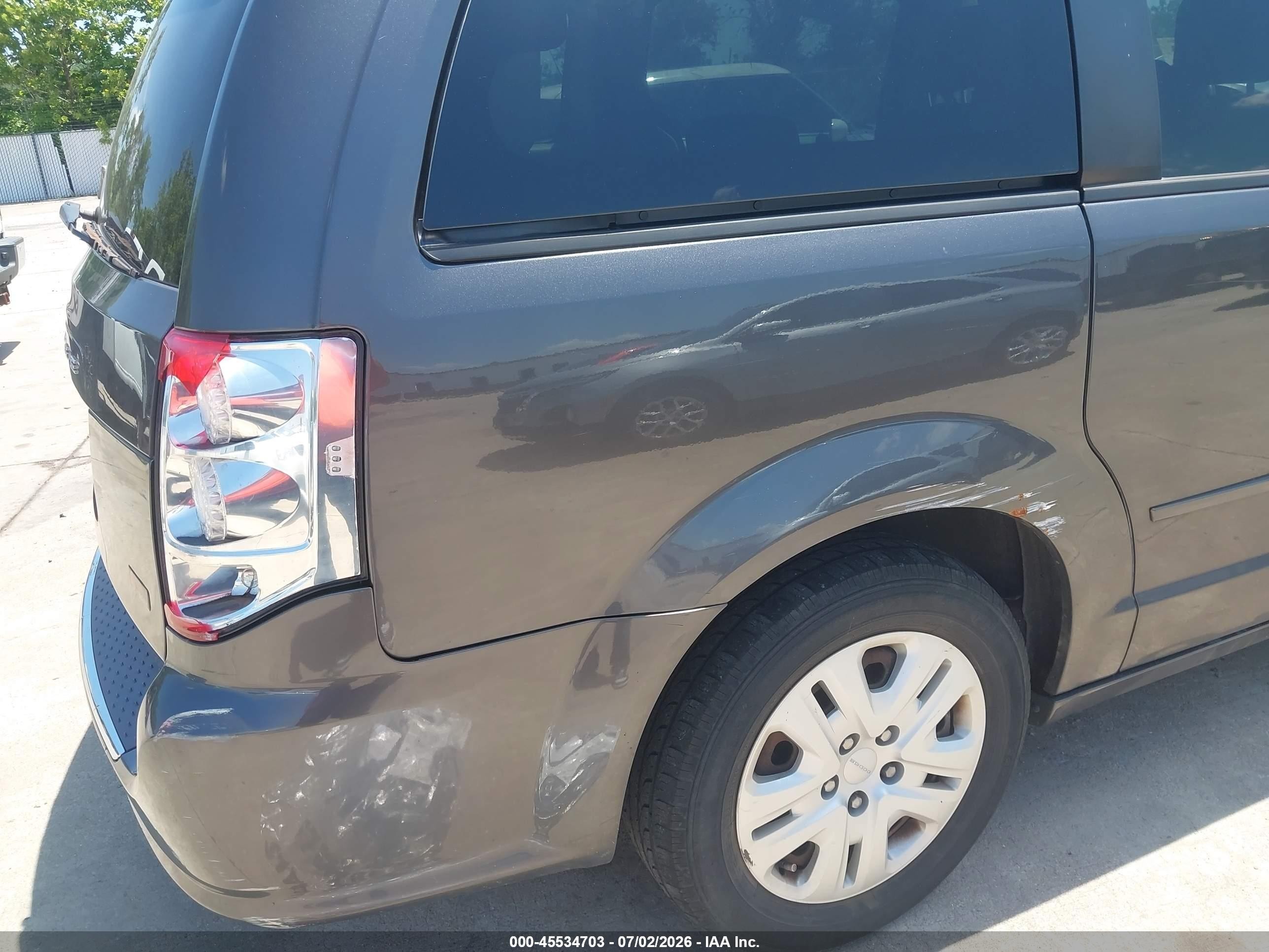 2015 Dodge Grand Caravan Se Gray vin: 2C4RDGBG3FR683065