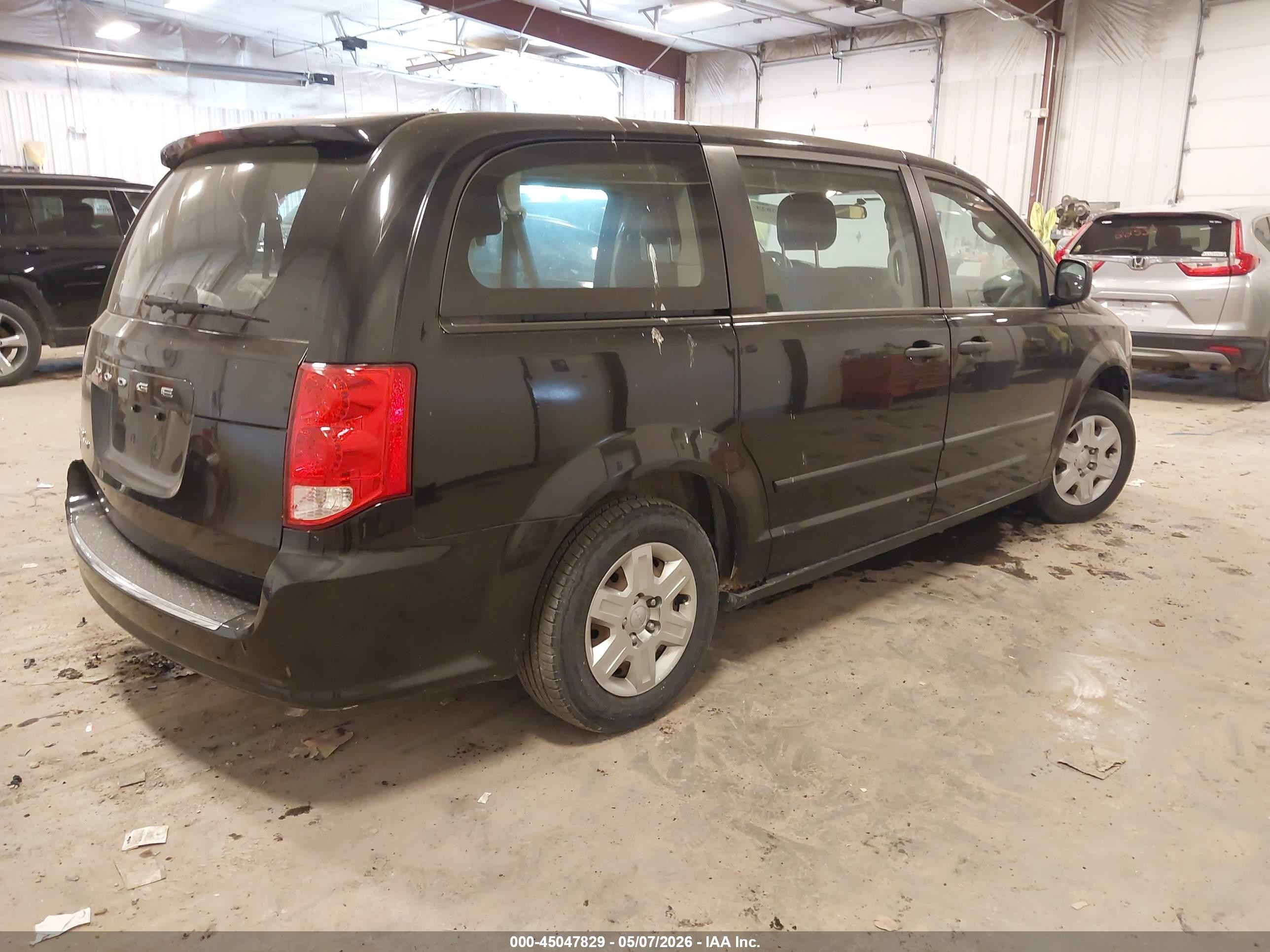 2013 Dodge Grand Caravan American Value Pkg Черный vin: 2C4RDGBG4DR543765