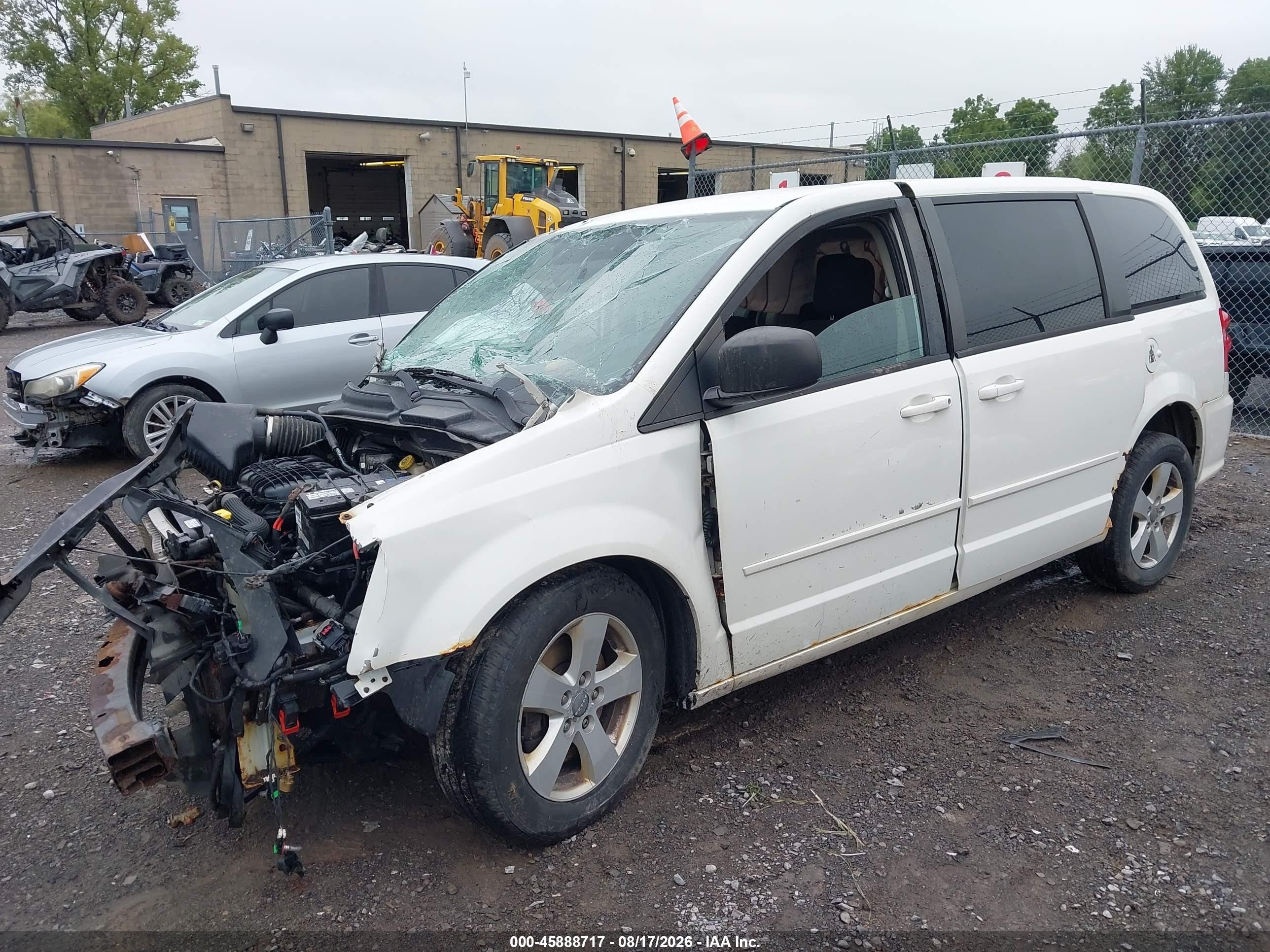 2013 Dodge Grand Caravan Se White vin: 2C4RDGBG4DR654316