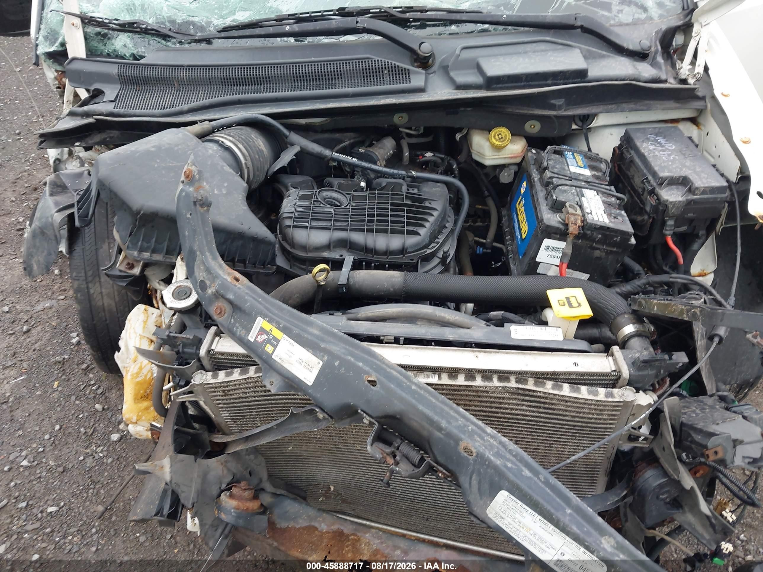 2013 Dodge Grand Caravan Se White vin: 2C4RDGBG4DR654316