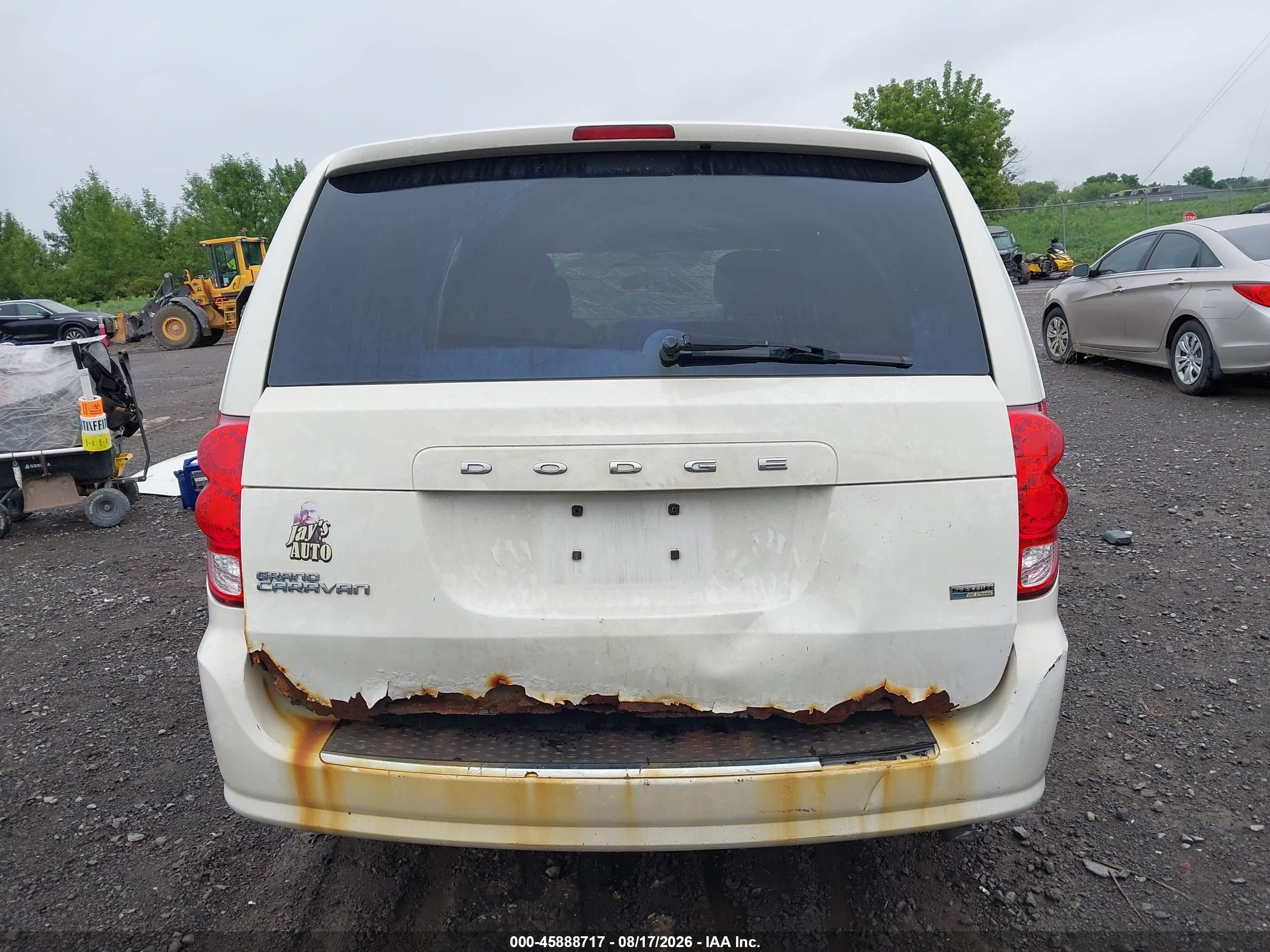 2013 Dodge Grand Caravan Se White vin: 2C4RDGBG4DR654316