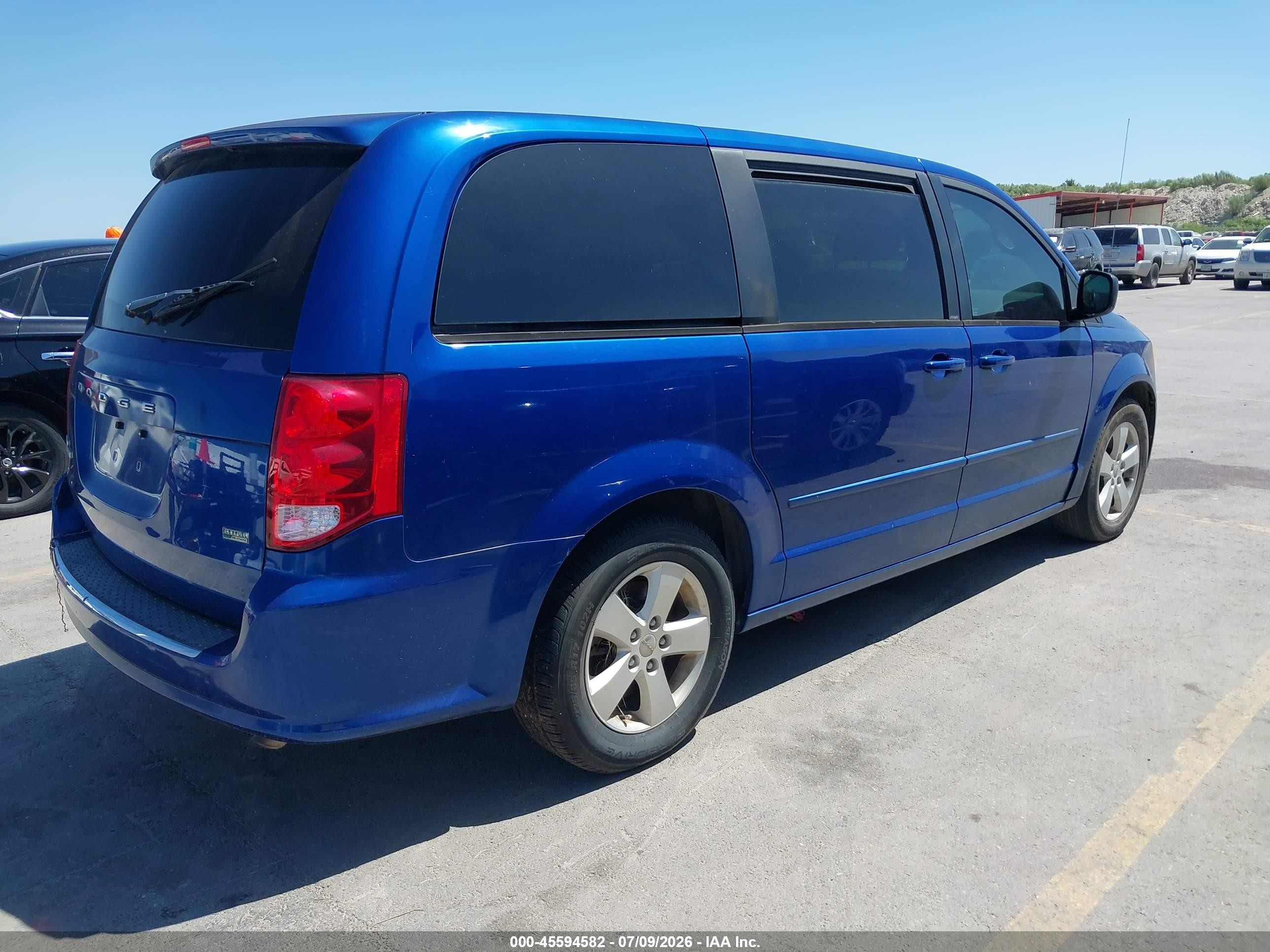 2013 Dodge Grand Caravan Se Blue vin: 2C4RDGBG4DR760653