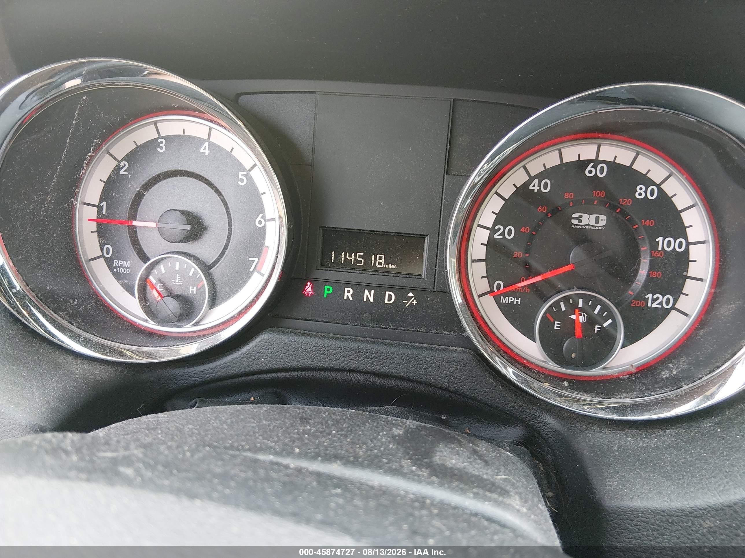 2014 Dodge Grand Caravan Se 30th Anniversary Black vin: 2C4RDGBG4ER259019