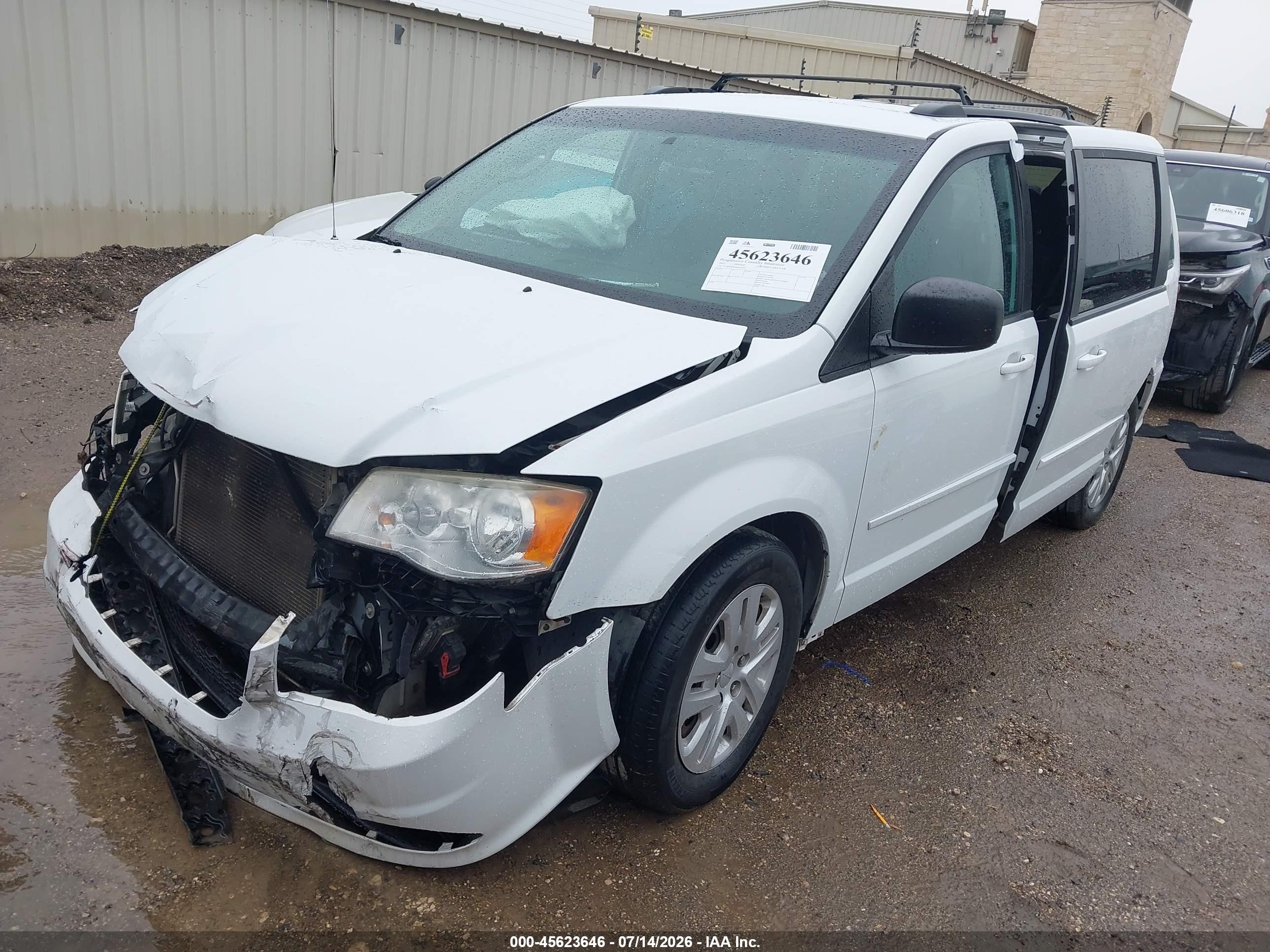 2015 Dodge Grand Caravan Se White vin: 2C4RDGBG4FR559693