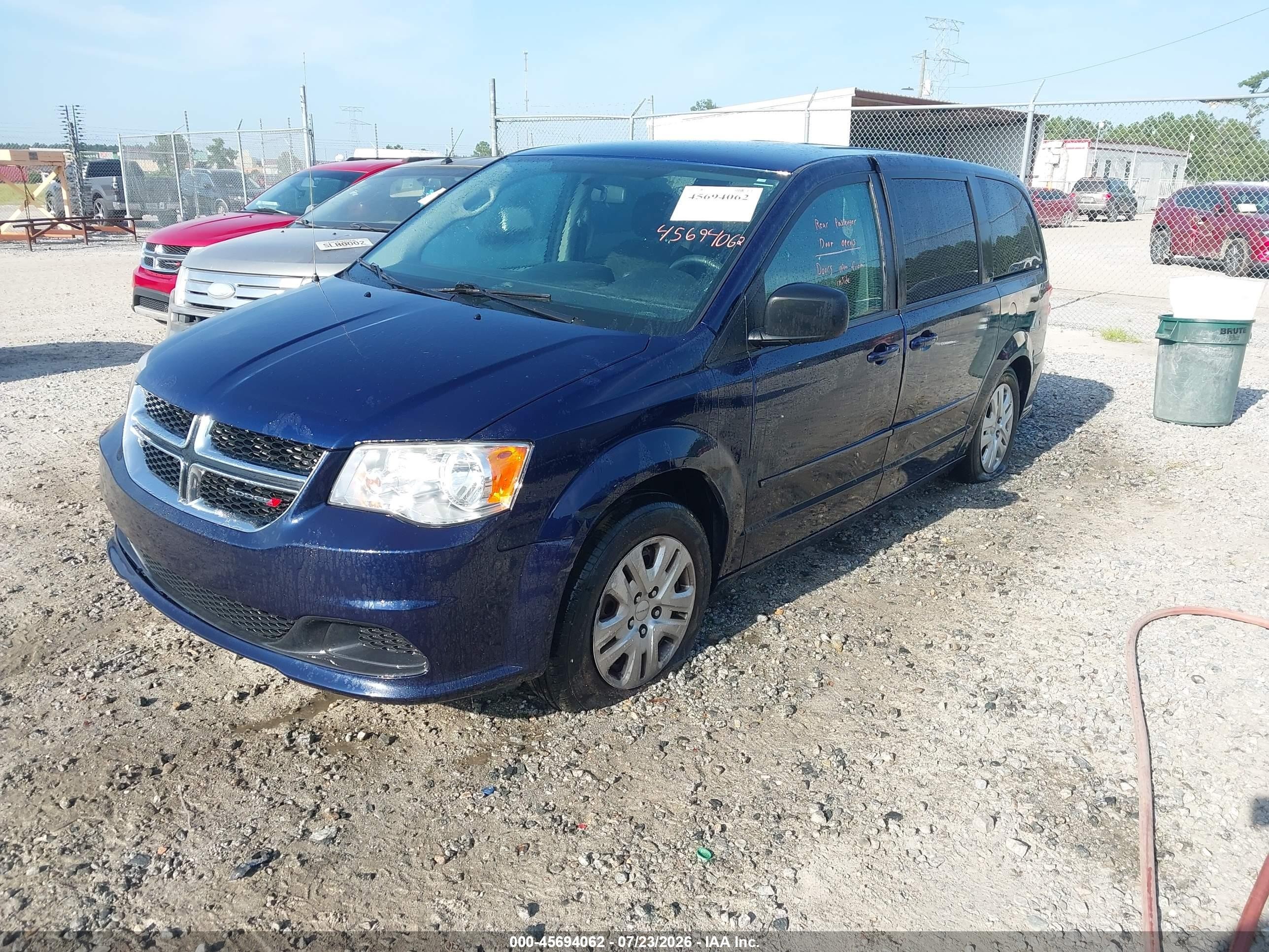 2015 Dodge Grand Caravan Se Dark Blue vin: 2C4RDGBG4FR616216
