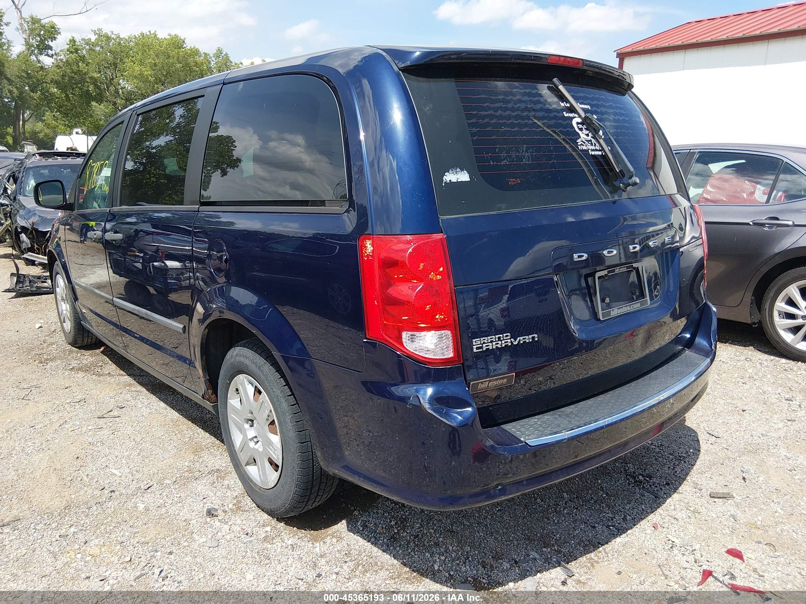 2013 Dodge Grand Caravan American Value Pkg Dark Blue vin: 2C4RDGBG5DR507583