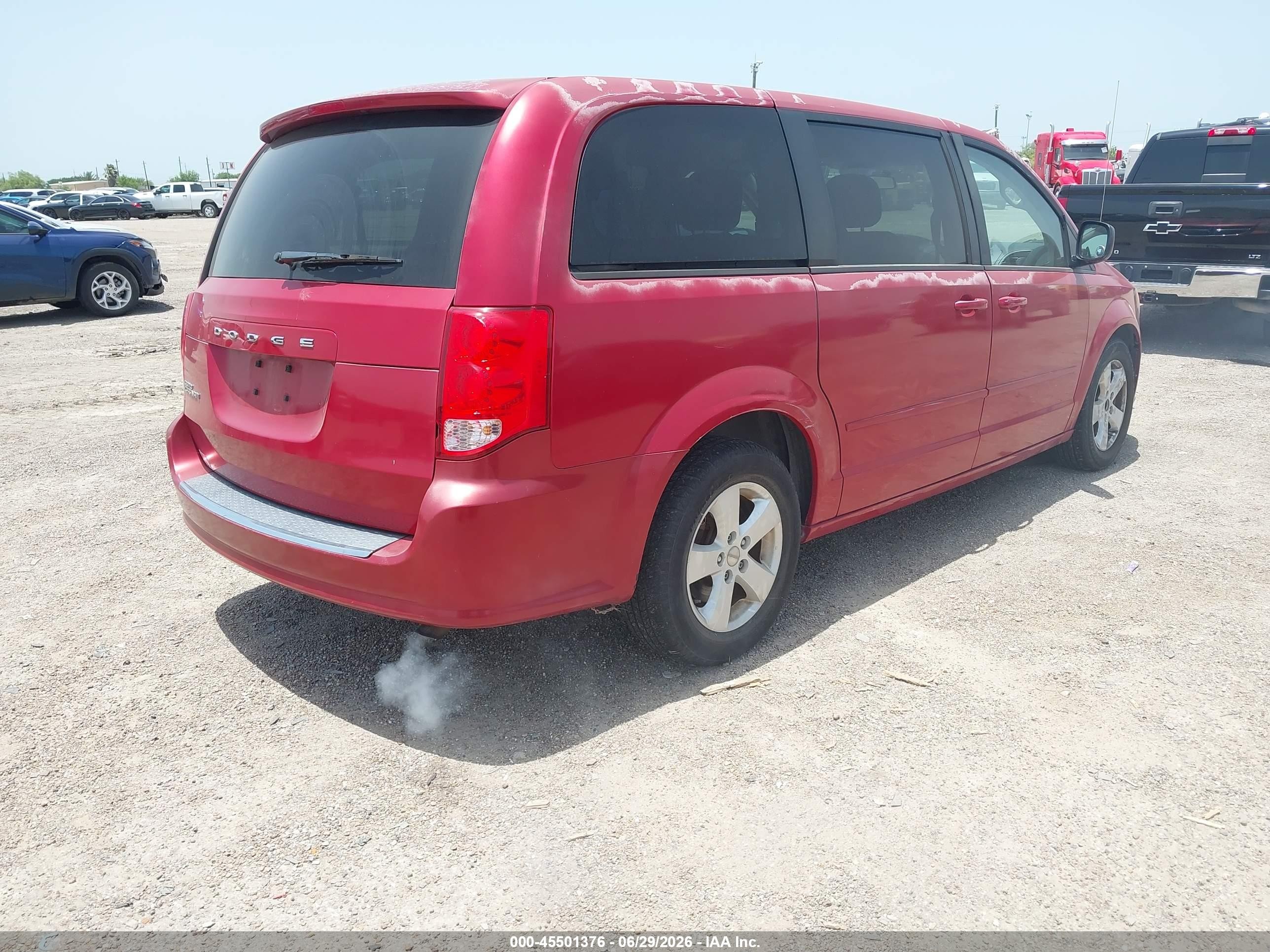 2013 Dodge Grand Caravan Se Red vin: 2C4RDGBG5DR533083