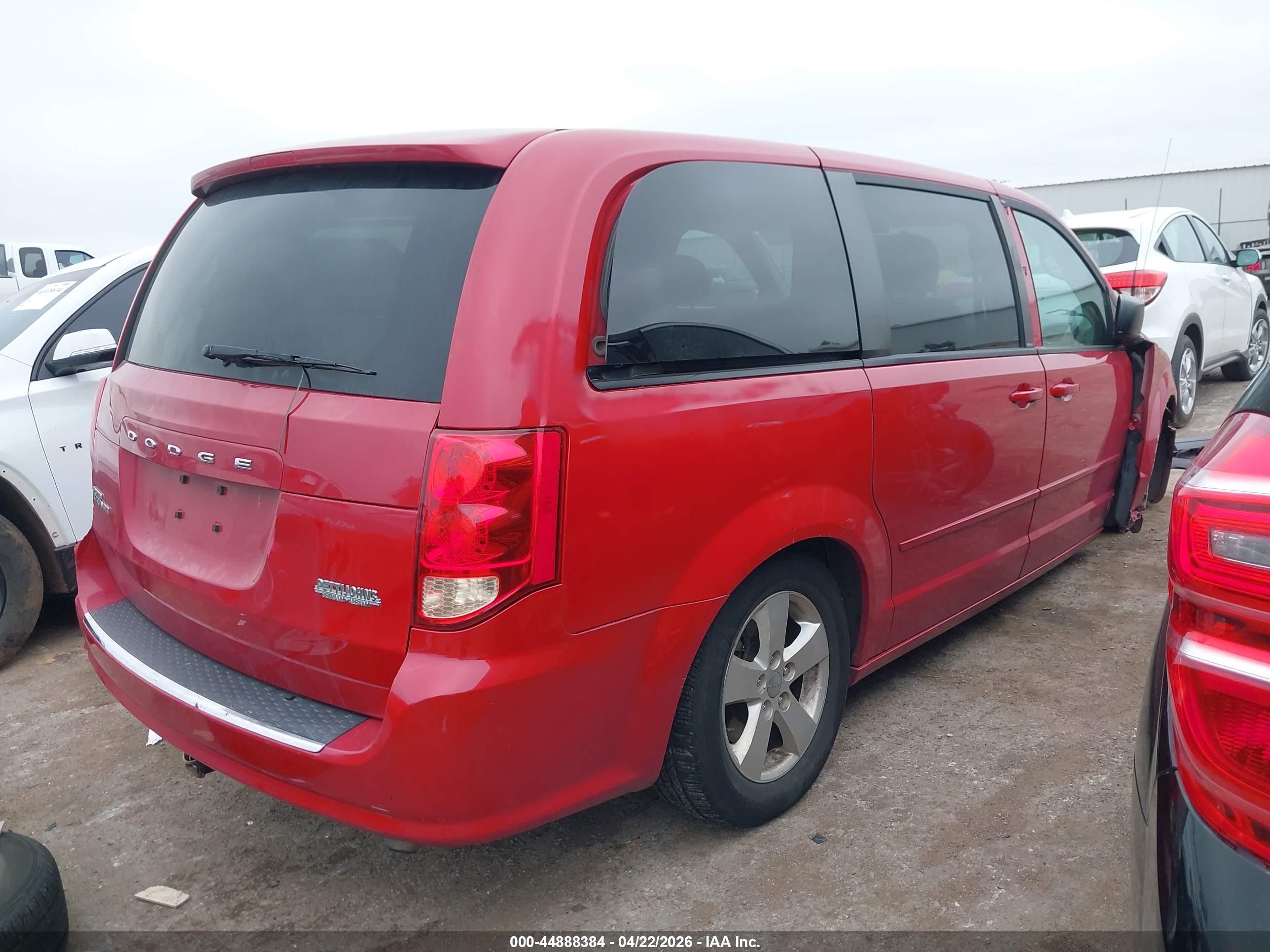 2013 Dodge Grand Caravan Se Red vin: 2C4RDGBG5DR612902