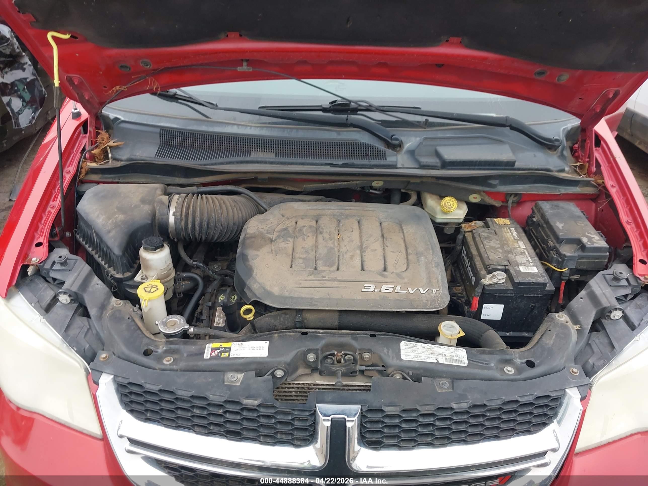 2013 Dodge Grand Caravan Se Red vin: 2C4RDGBG5DR612902