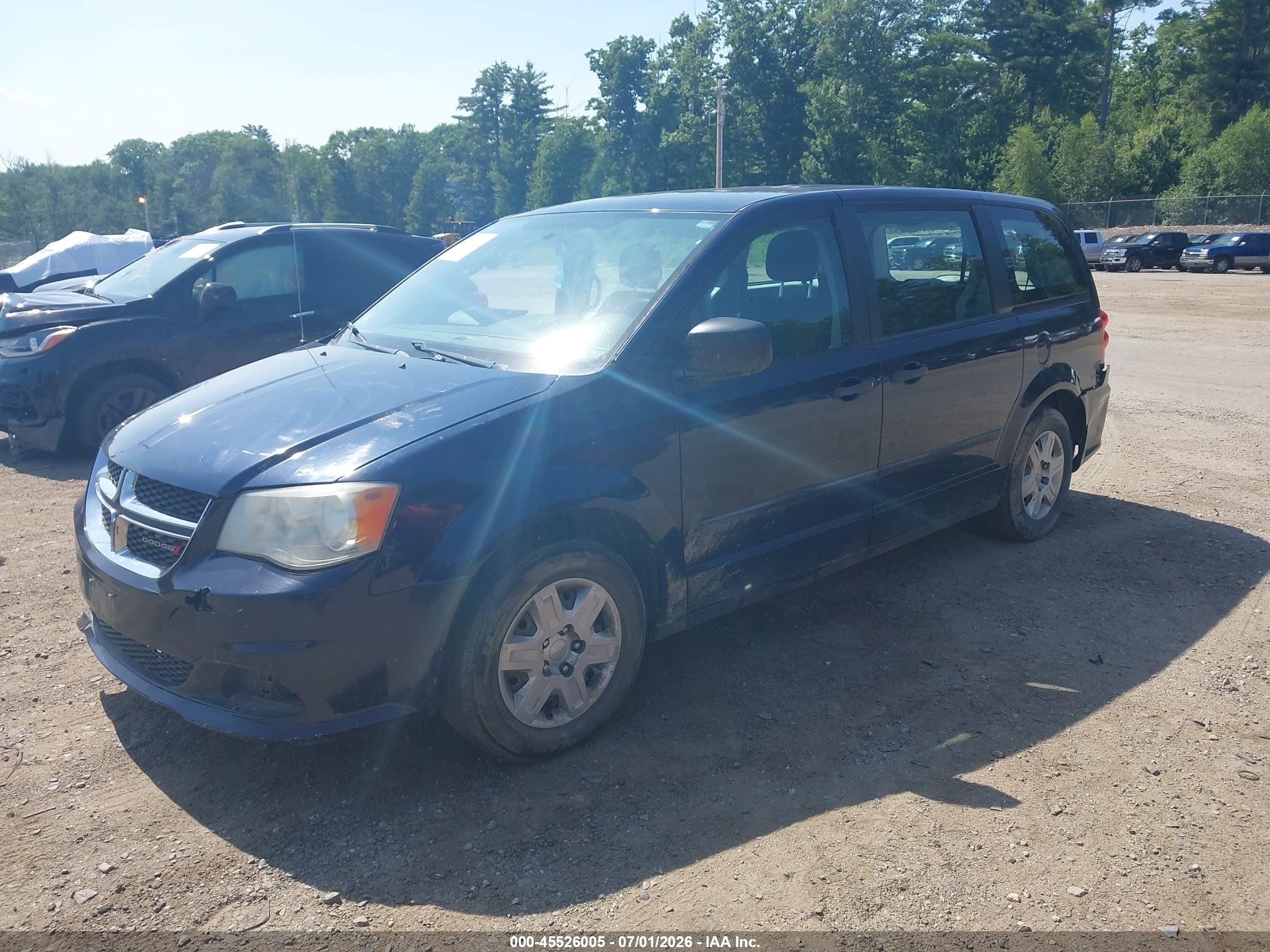 2013 Dodge Grand Caravan American Value Pkg Blue vin: 2C4RDGBG5DR703877