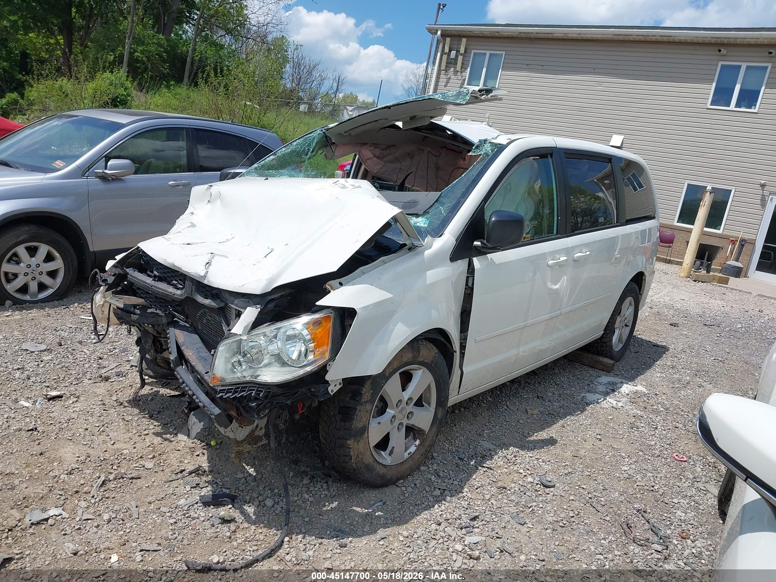 2013 Dodge Grand Caravan Se White vin: 2C4RDGBG5DR762847