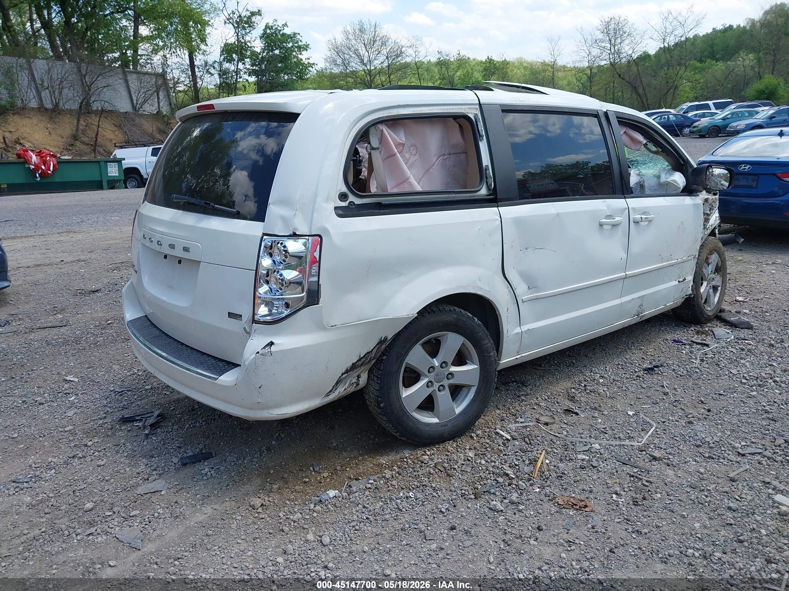 2013 Dodge Grand Caravan Se White vin: 2C4RDGBG5DR762847