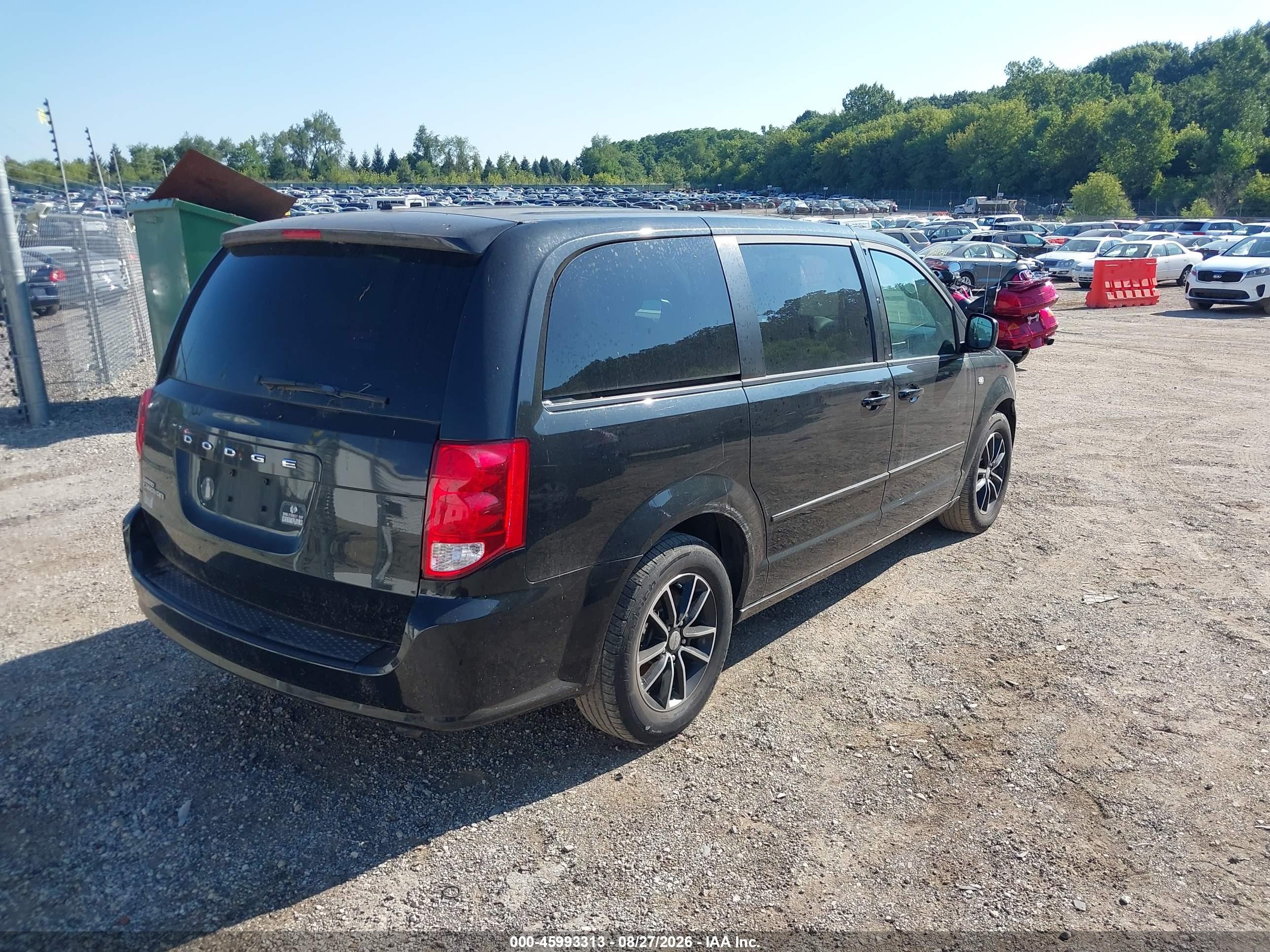 2014 Dodge Grand Caravan Se 30th Anniversary Черный vin: 2C4RDGBG5ER365799