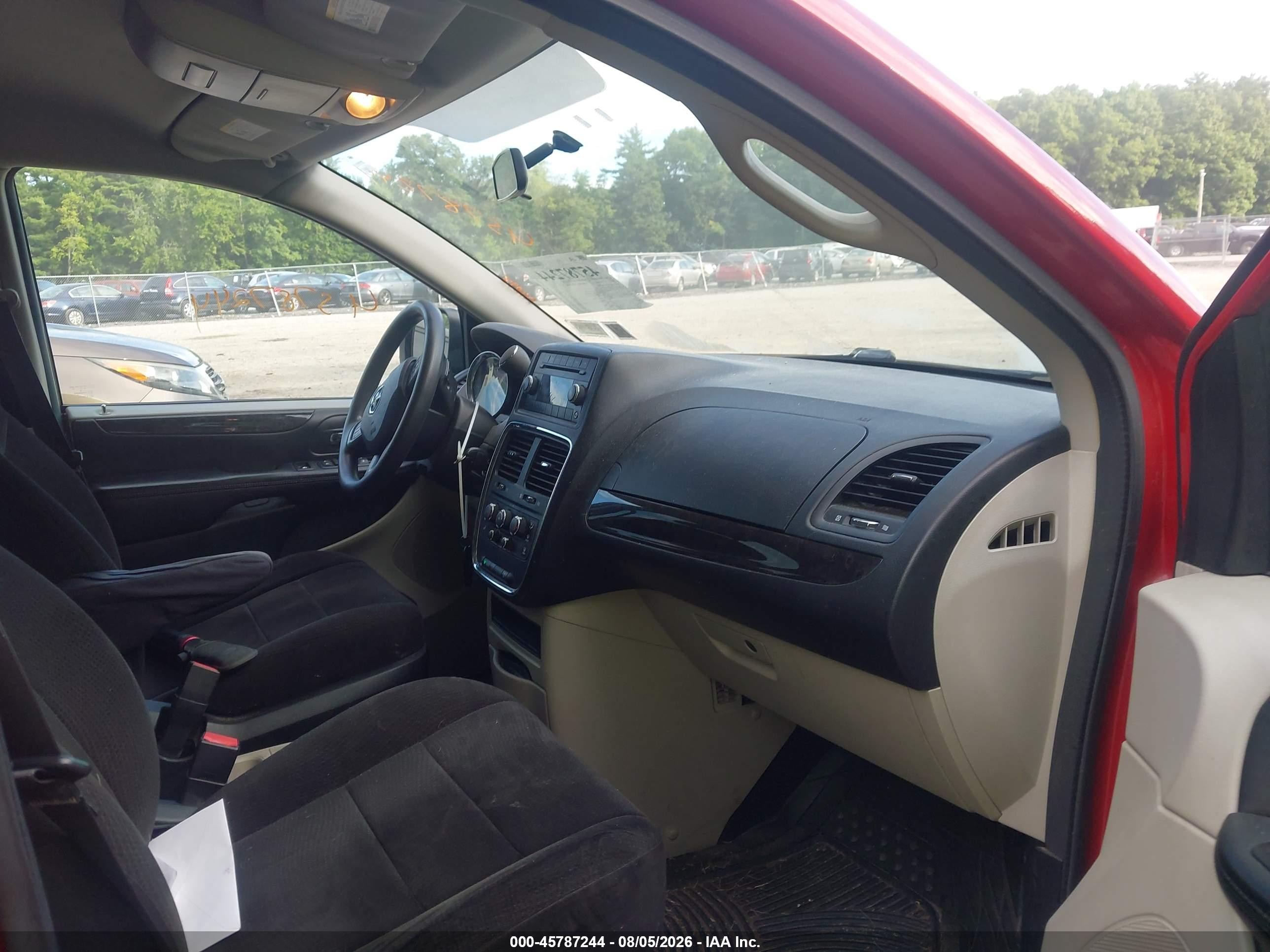 2013 Dodge Grand Caravan Se Red vin: 2C4RDGBG6DR569879