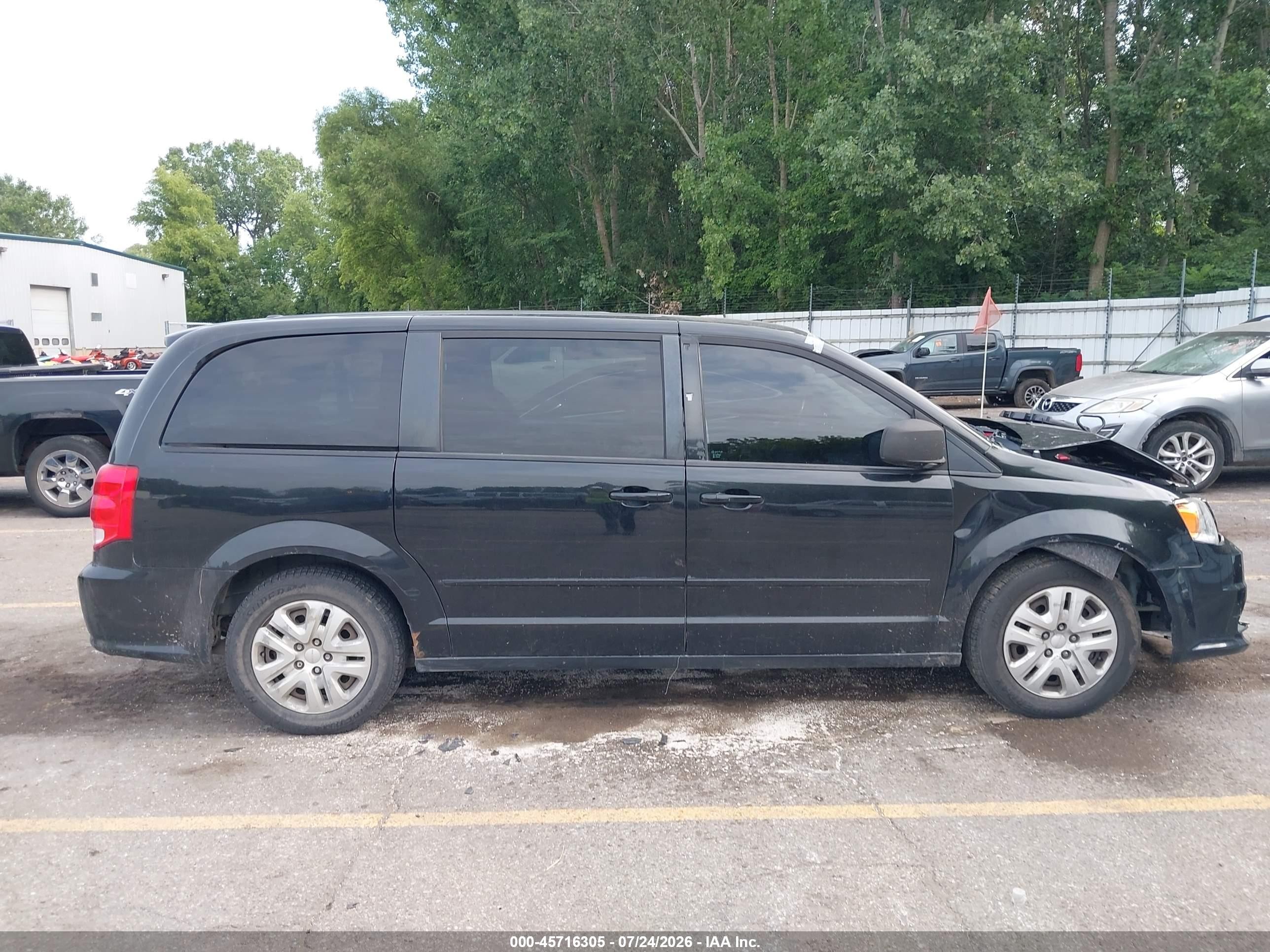 2015 Dodge Grand Caravan Se Black vin: 2C4RDGBG6FR591500
