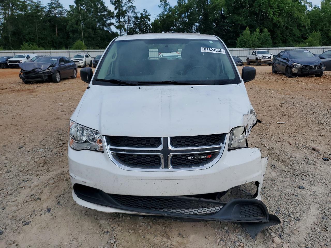 2015 Dodge Grand Caravan Se White vin: 2C4RDGBG6FR683058