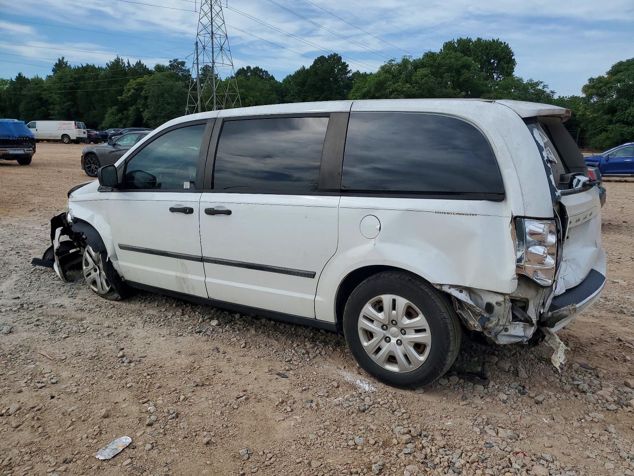 2015 Dodge Grand Caravan Se White vin: 2C4RDGBG6FR683058