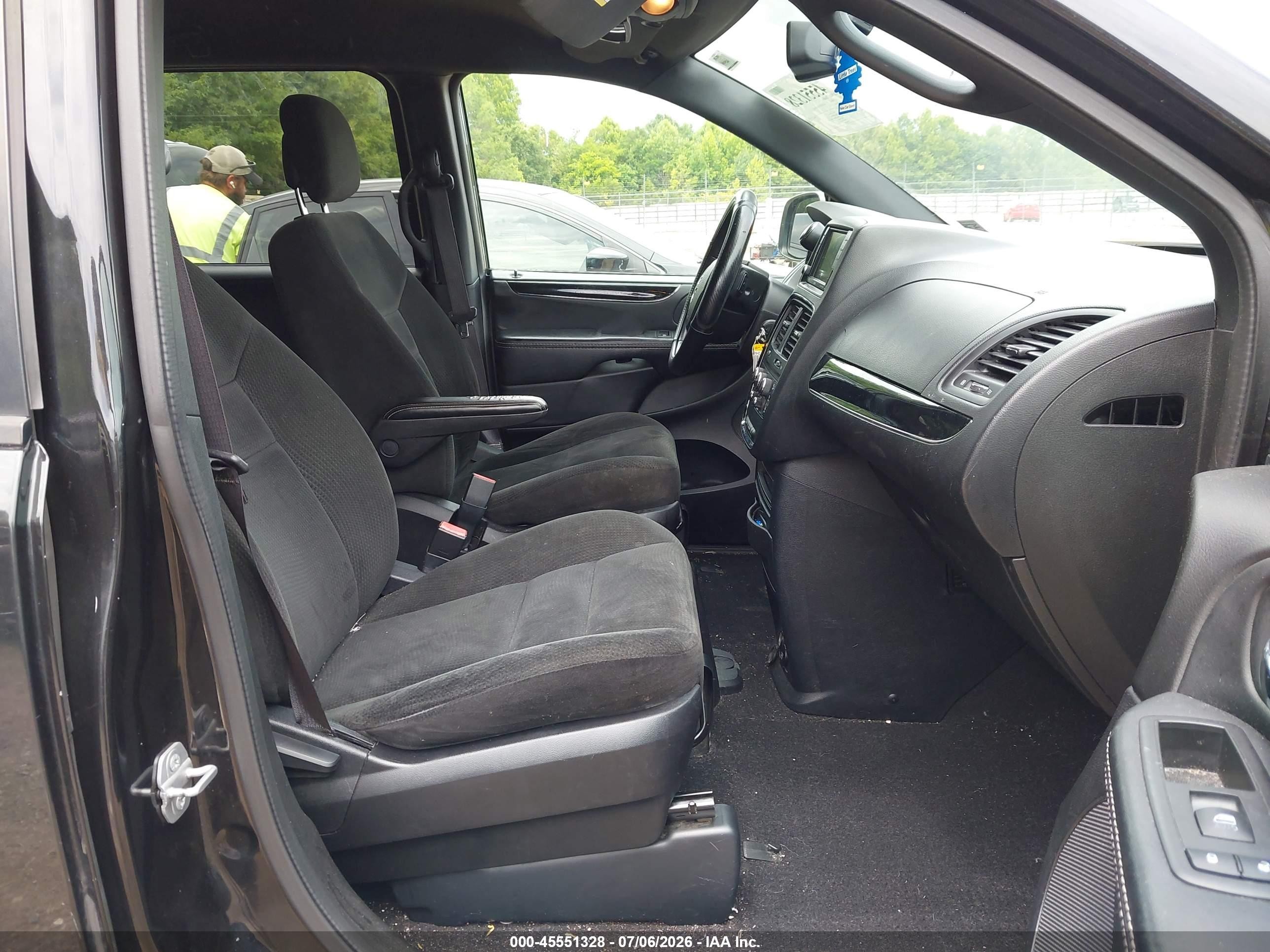 2015 Dodge Grand Caravan Se Plus Black vin: 2C4RDGBG6FR705673