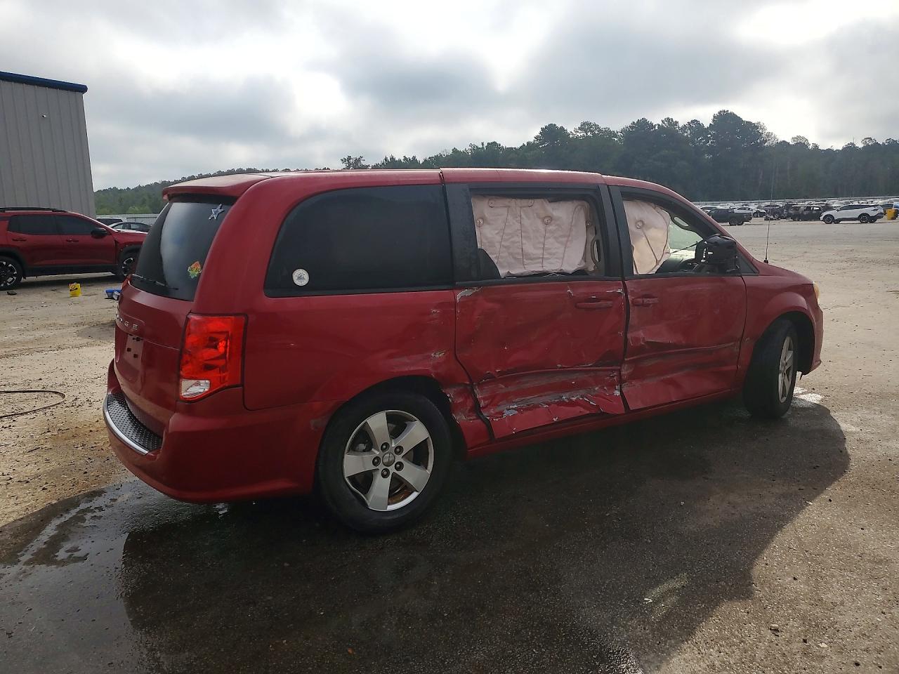 2013 Dodge Grand Caravan Se Red vin: 2C4RDGBG7DR563573