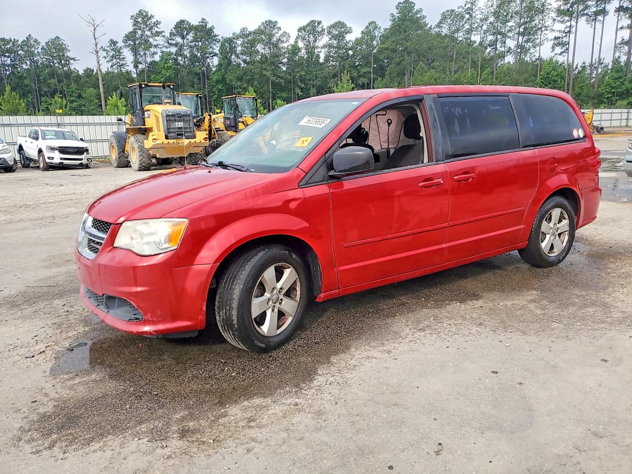 2013 Dodge Grand Caravan Se Red vin: 2C4RDGBG7DR563573