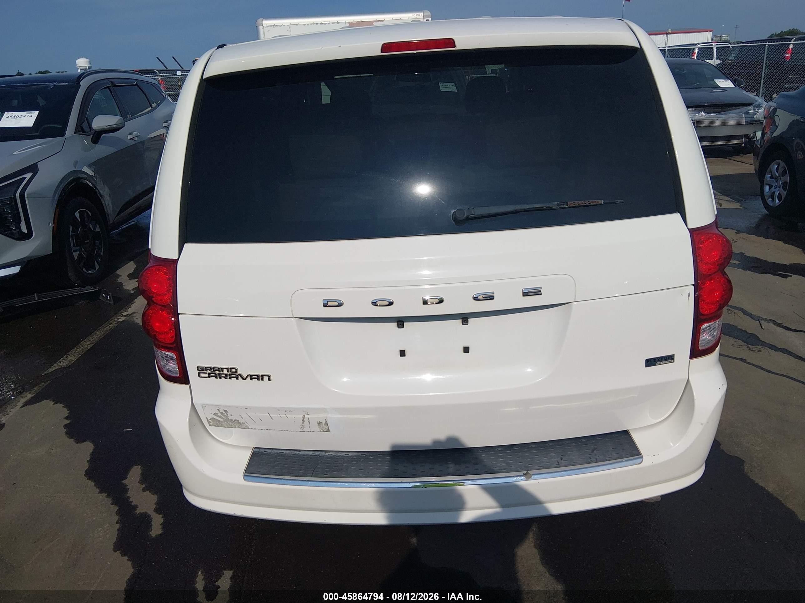 2013 Dodge Grand Caravan Se White vin: 2C4RDGBG7DR723760