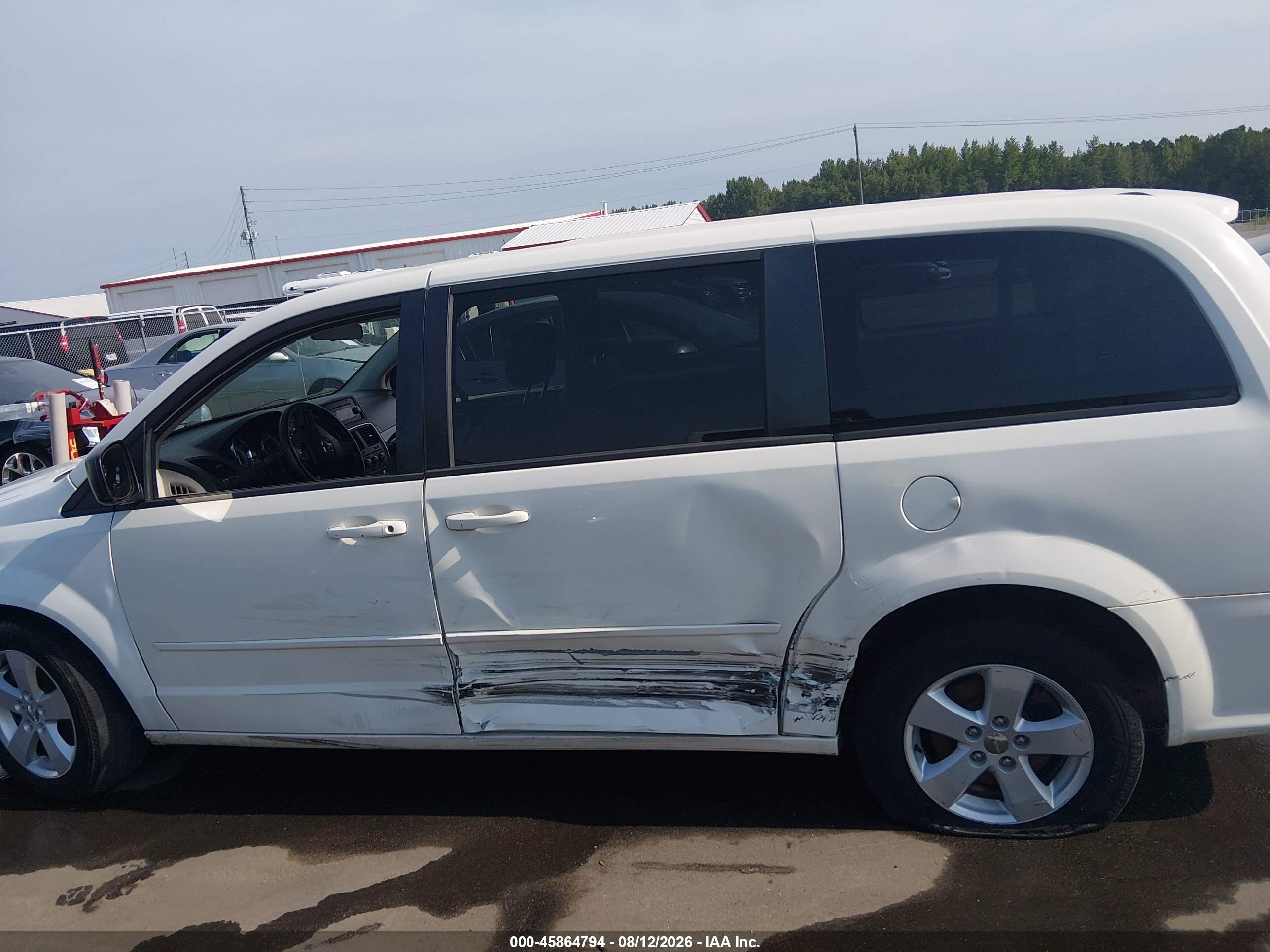2013 Dodge Grand Caravan Se White vin: 2C4RDGBG7DR723760