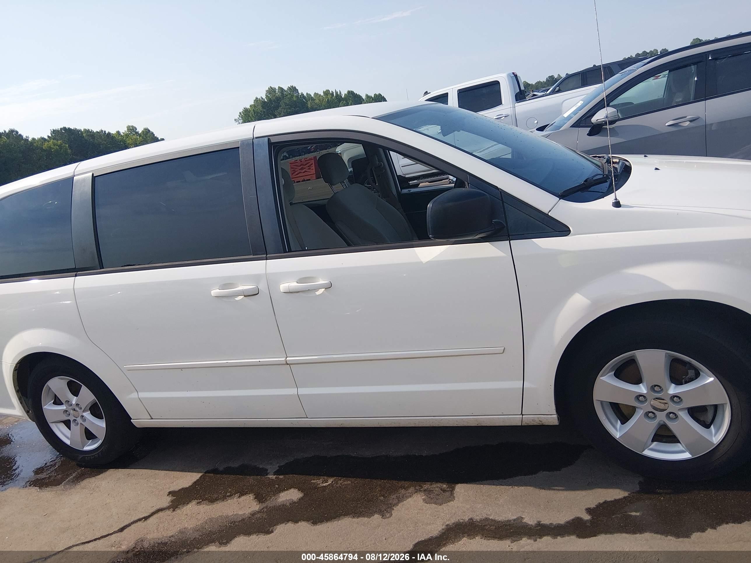 2013 Dodge Grand Caravan Se White vin: 2C4RDGBG7DR723760