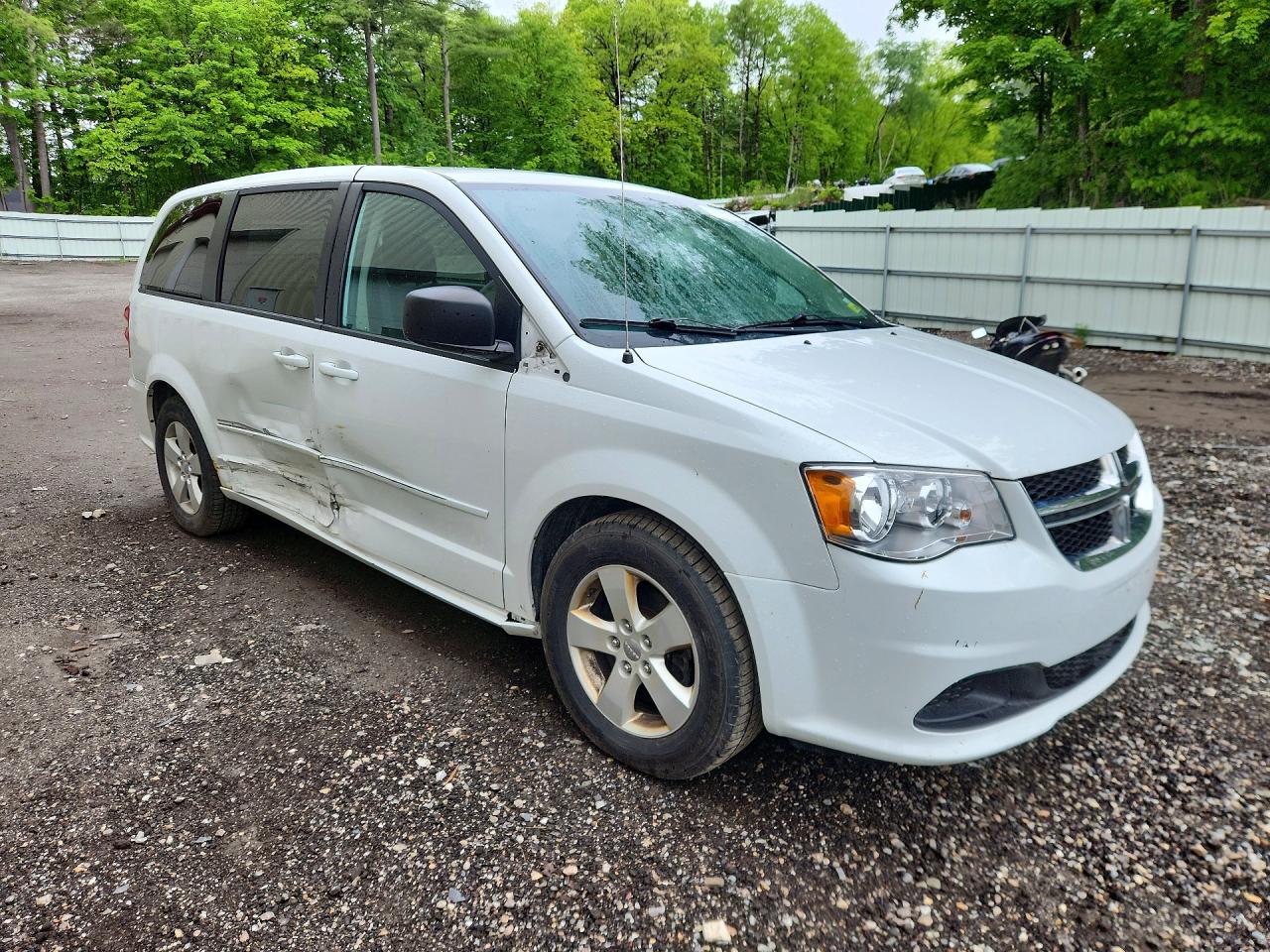 2013 Dodge Grand Caravan Se White vin: 2C4RDGBG7DR812969