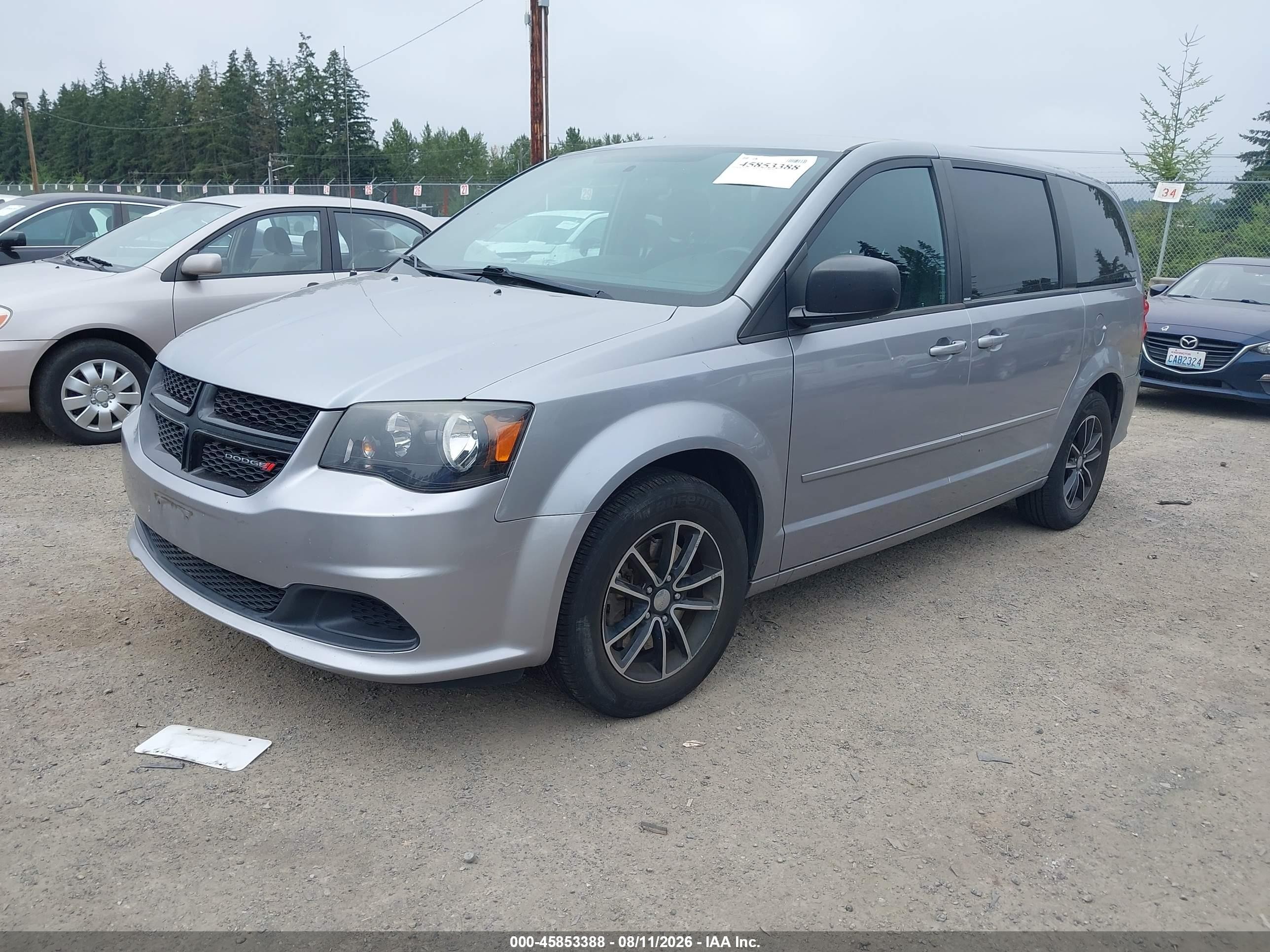 2014 Dodge Grand Caravan Se Silver vin: 2C4RDGBG7ER260360